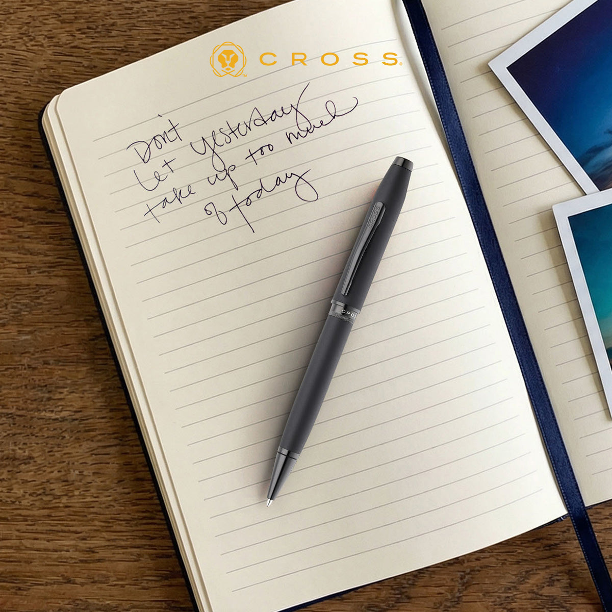 Cross Foundry Matt Black w/PVD Black Trim Ballpoint Pen
