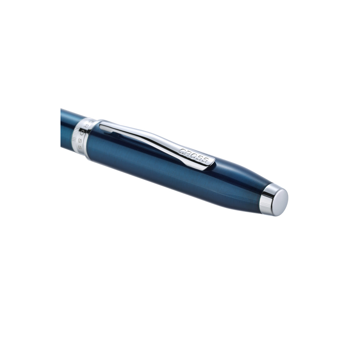 Cross Foundry Blue Lacquer w/Chrome Trim Ballpoint Pen