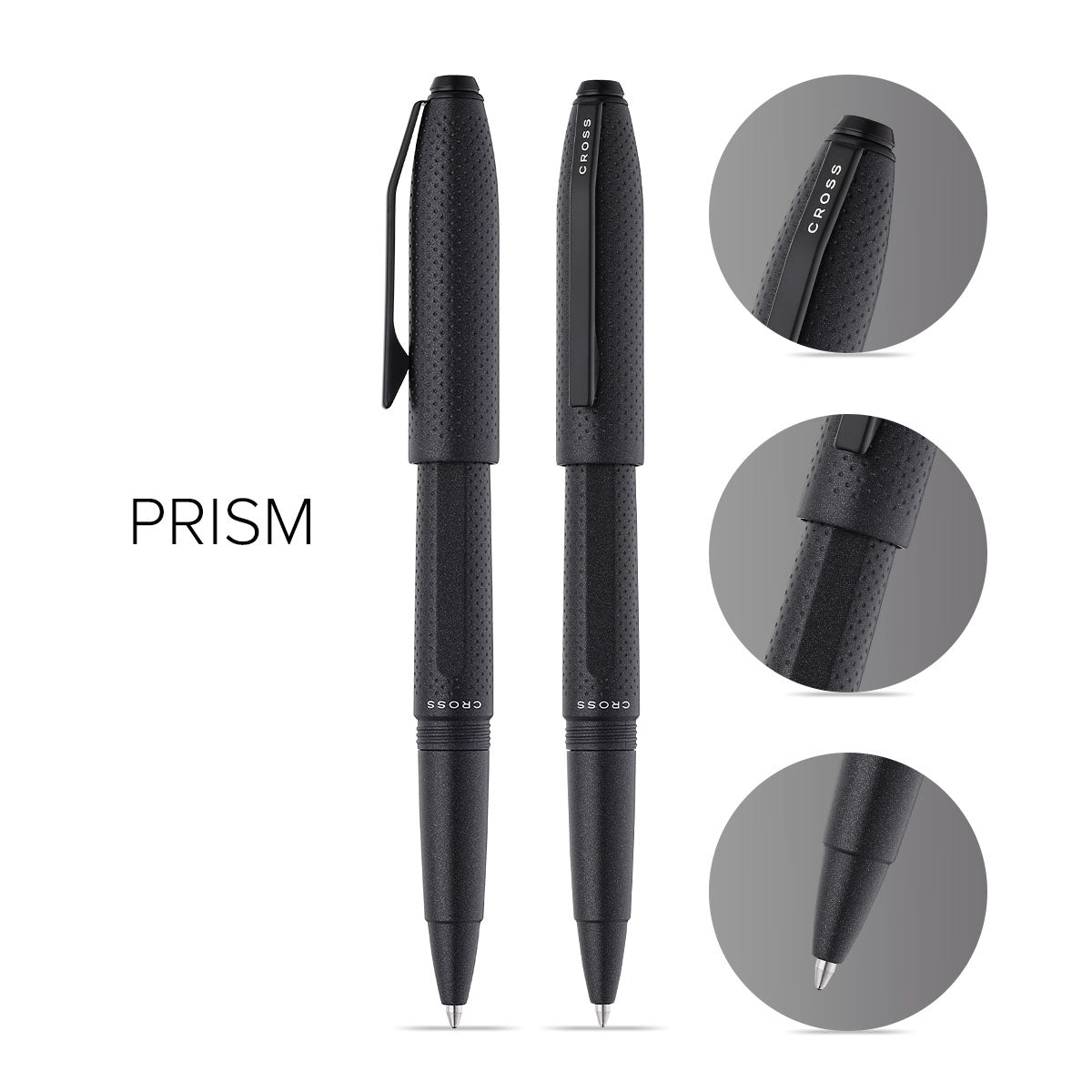 Cross Prism Obsidian Black w/Matt Black Trim Rollerball Pen