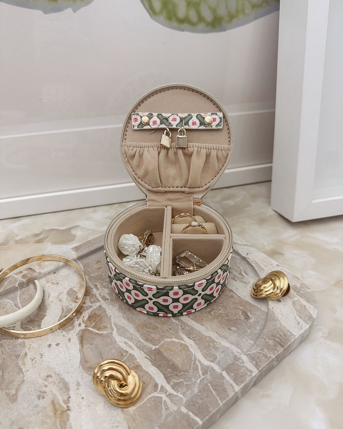 Sisco Jewellery Box - Retro Olive