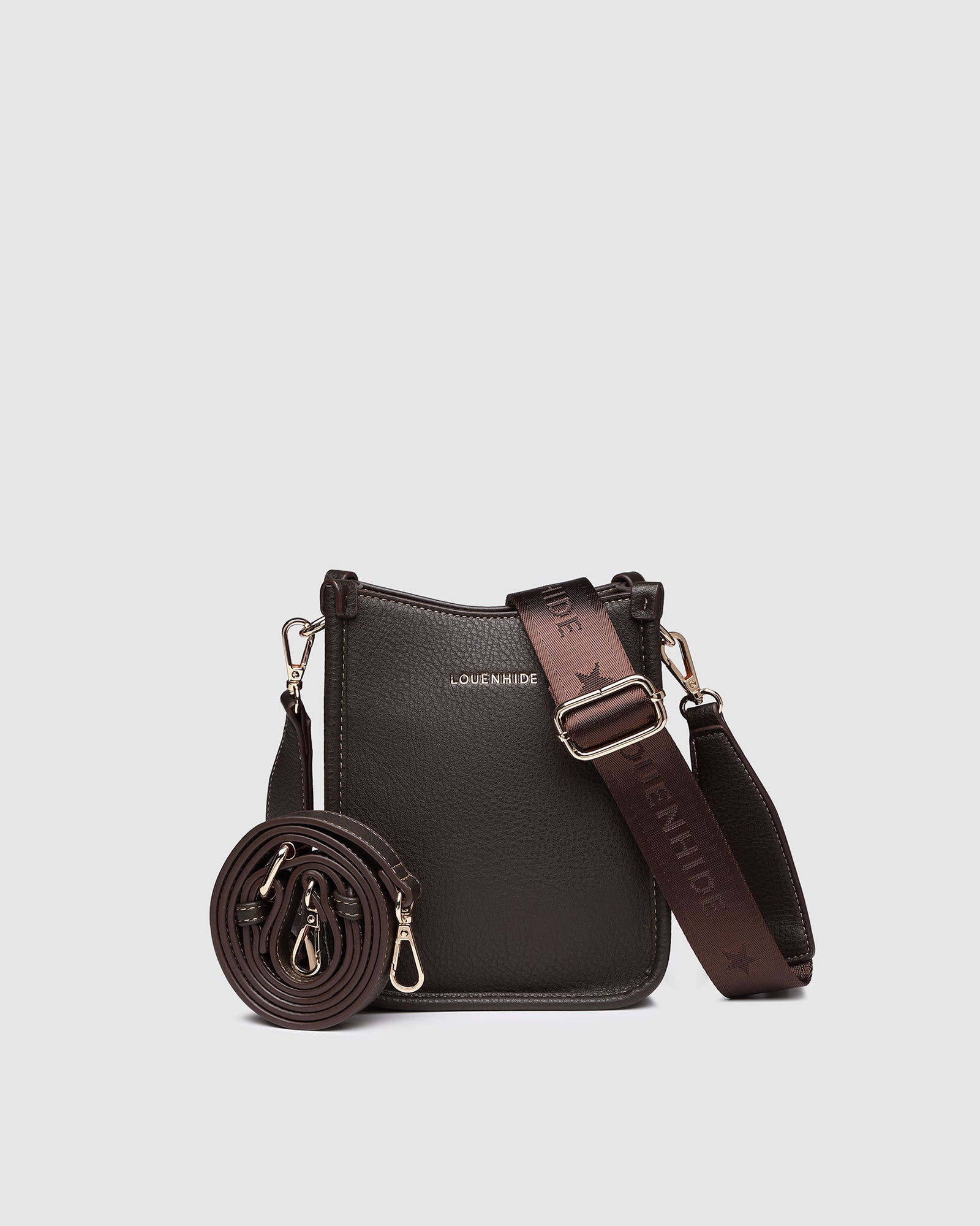 Parker Phone Crossbody Bag - Chocolate