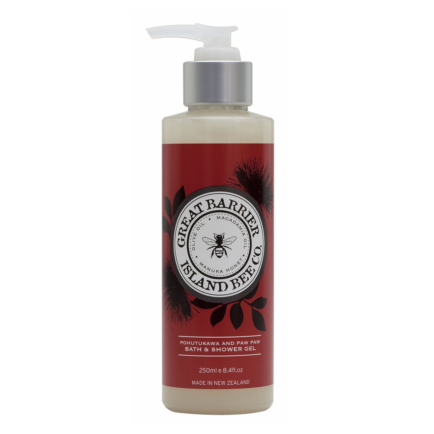 Great Barrier Island Bee Co  Pohutukawa & Pawpaw Bath & Shower Gel