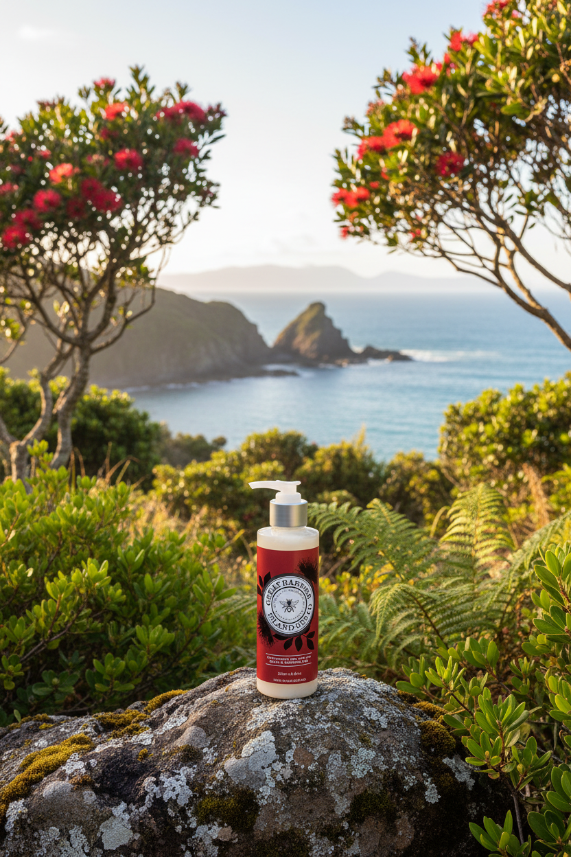 Great Barrier Island Bee Co  Pohutukawa & Pawpaw Bath & Shower Gel