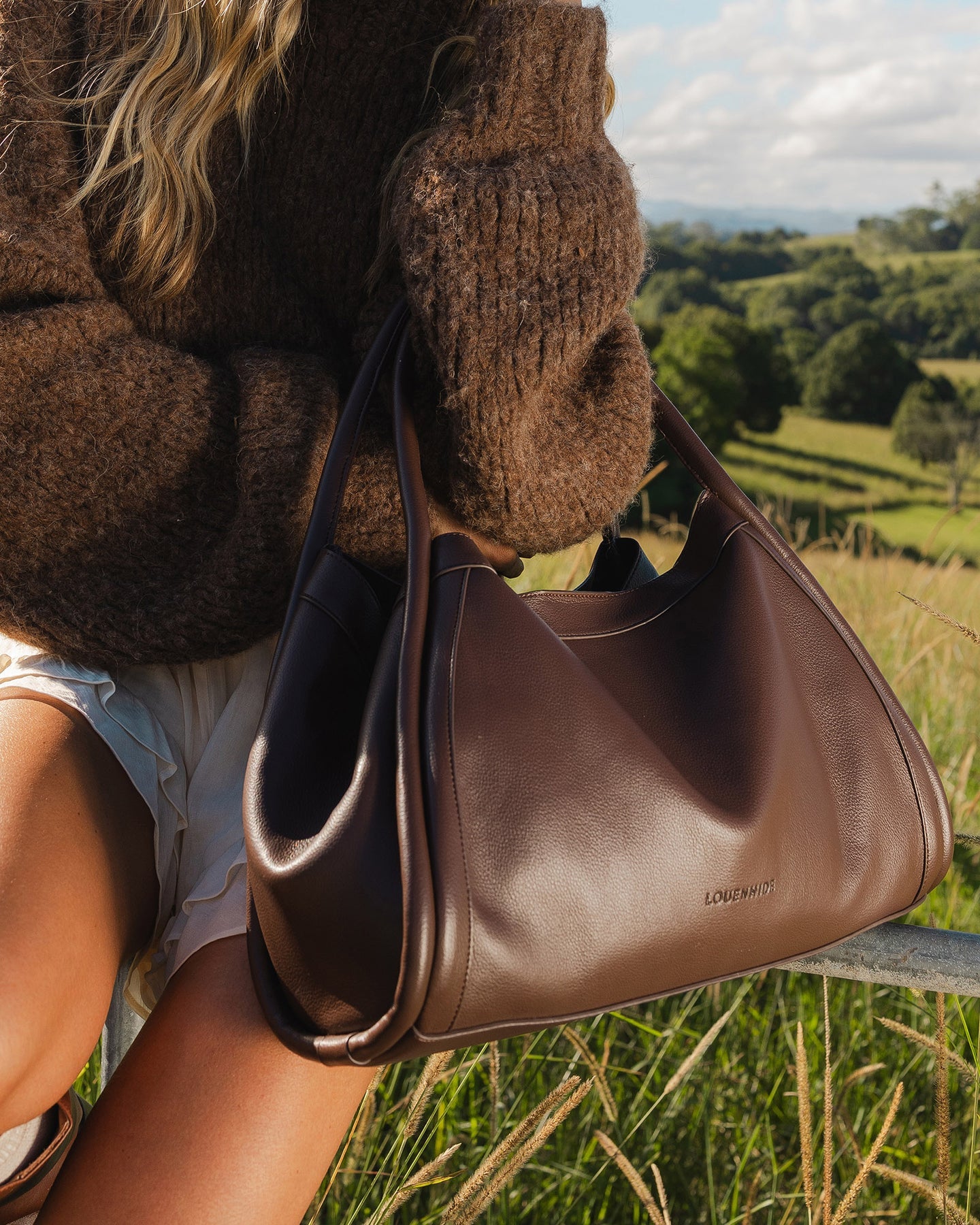 Mini Sutton Shoulder Bag - Chocolate