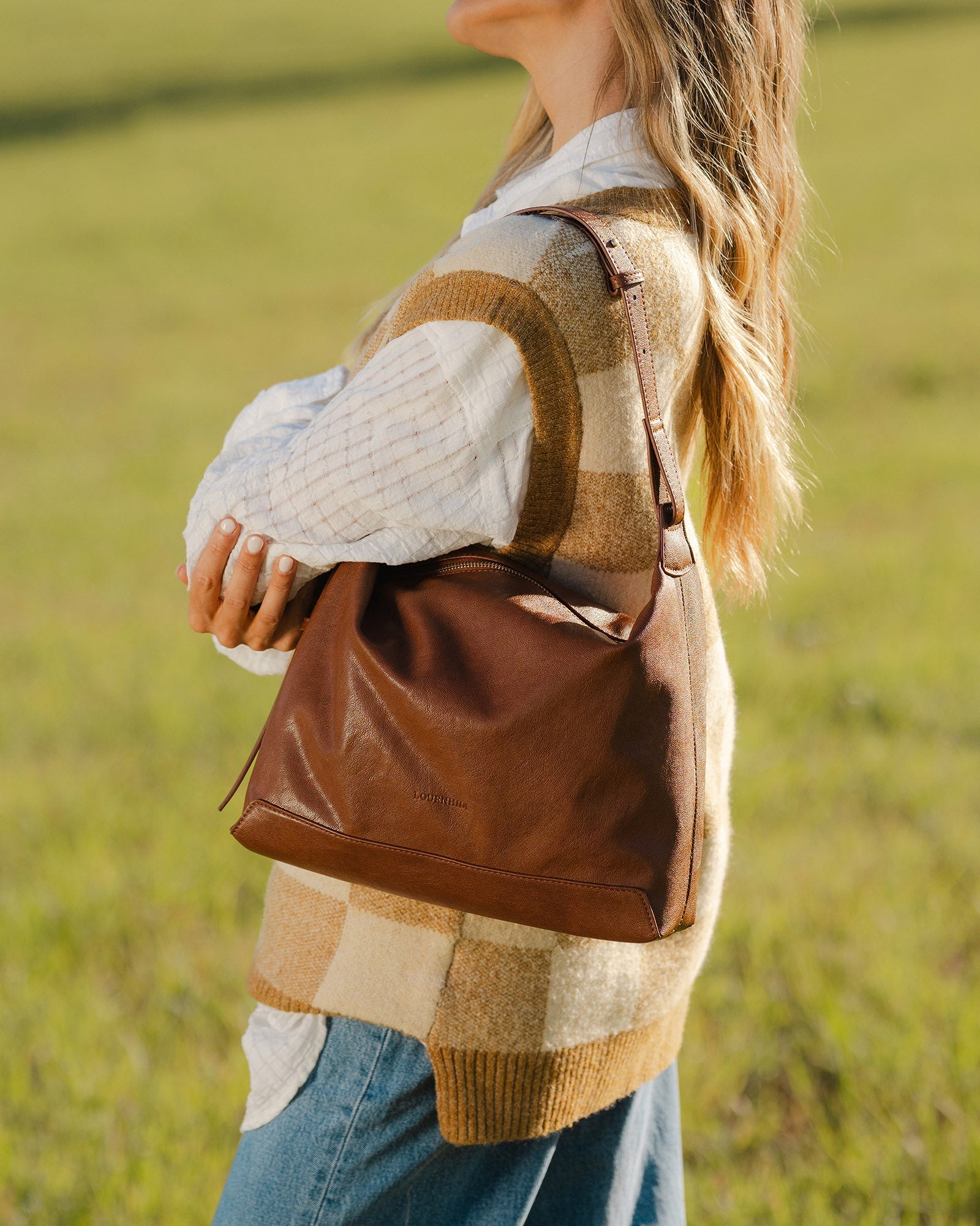 Helena Shoulder Bag - Cognac