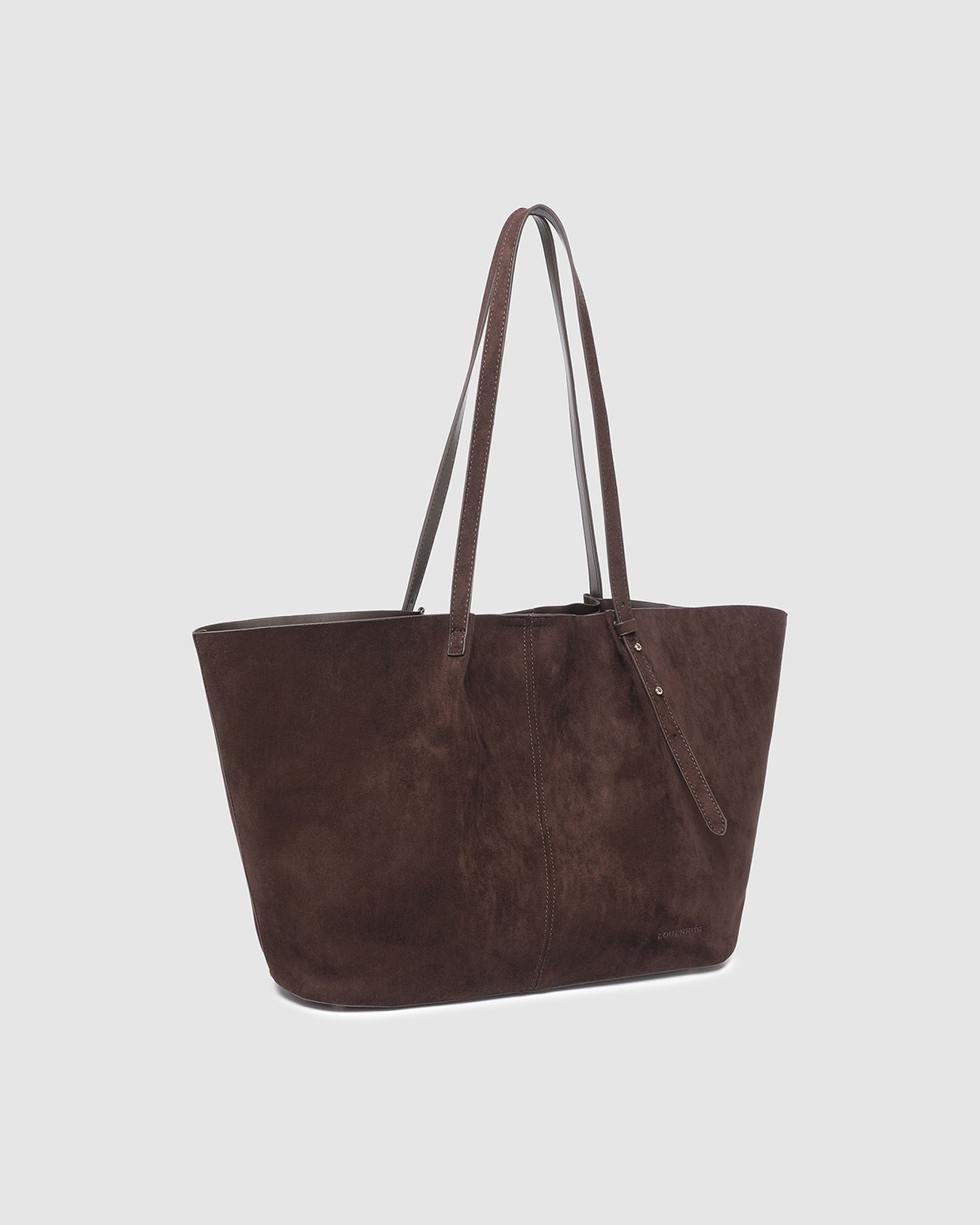 Sawyer Suedette Tote Bag Chocolate