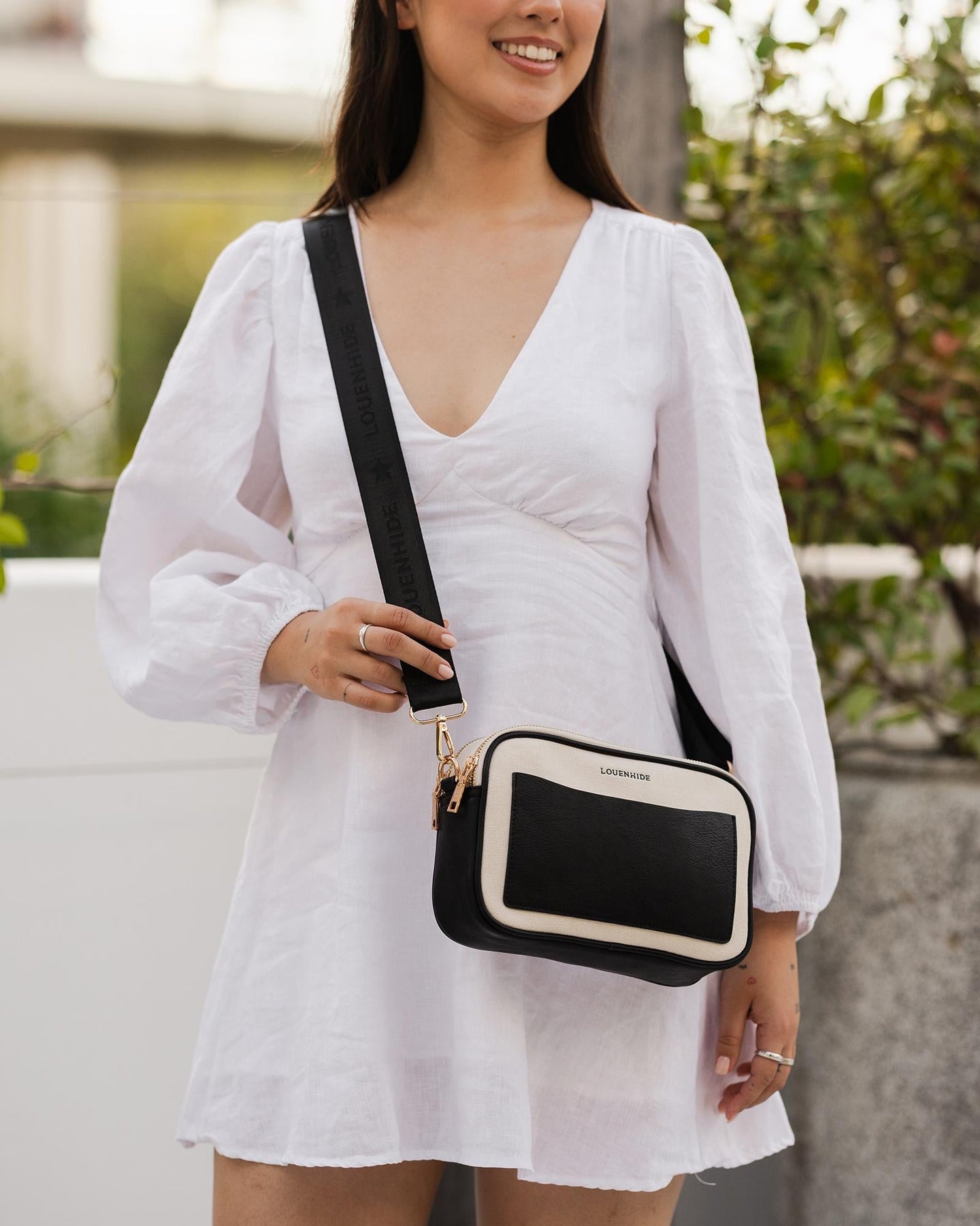 Logo Bag Strap - Black
