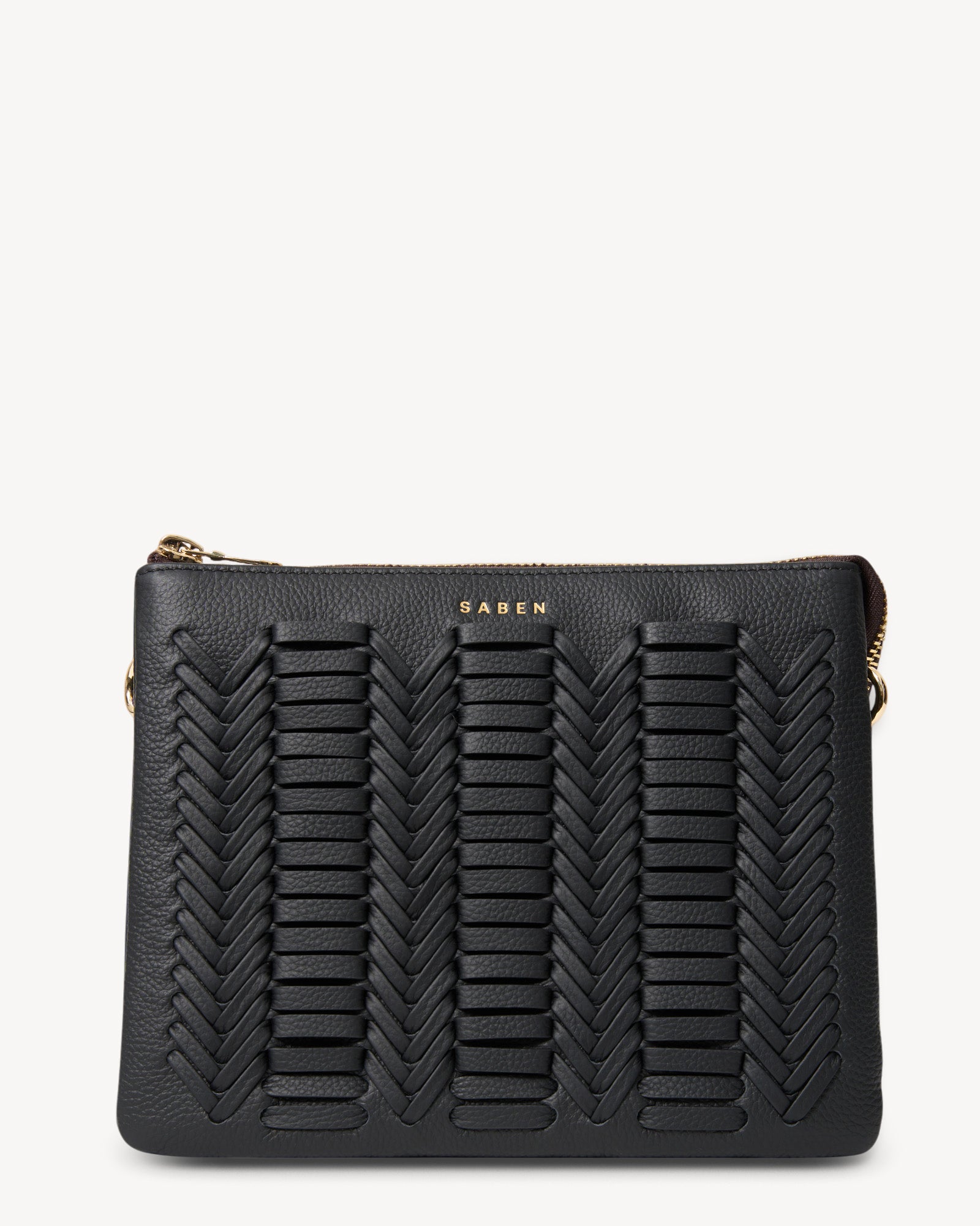 Matilda Crossbody Black Chevron