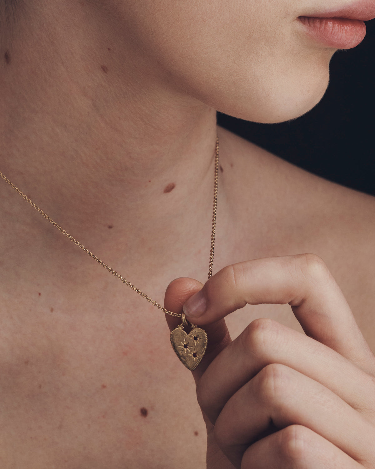 Etti Necklace  Ruby  - 18k Gold Vermeil