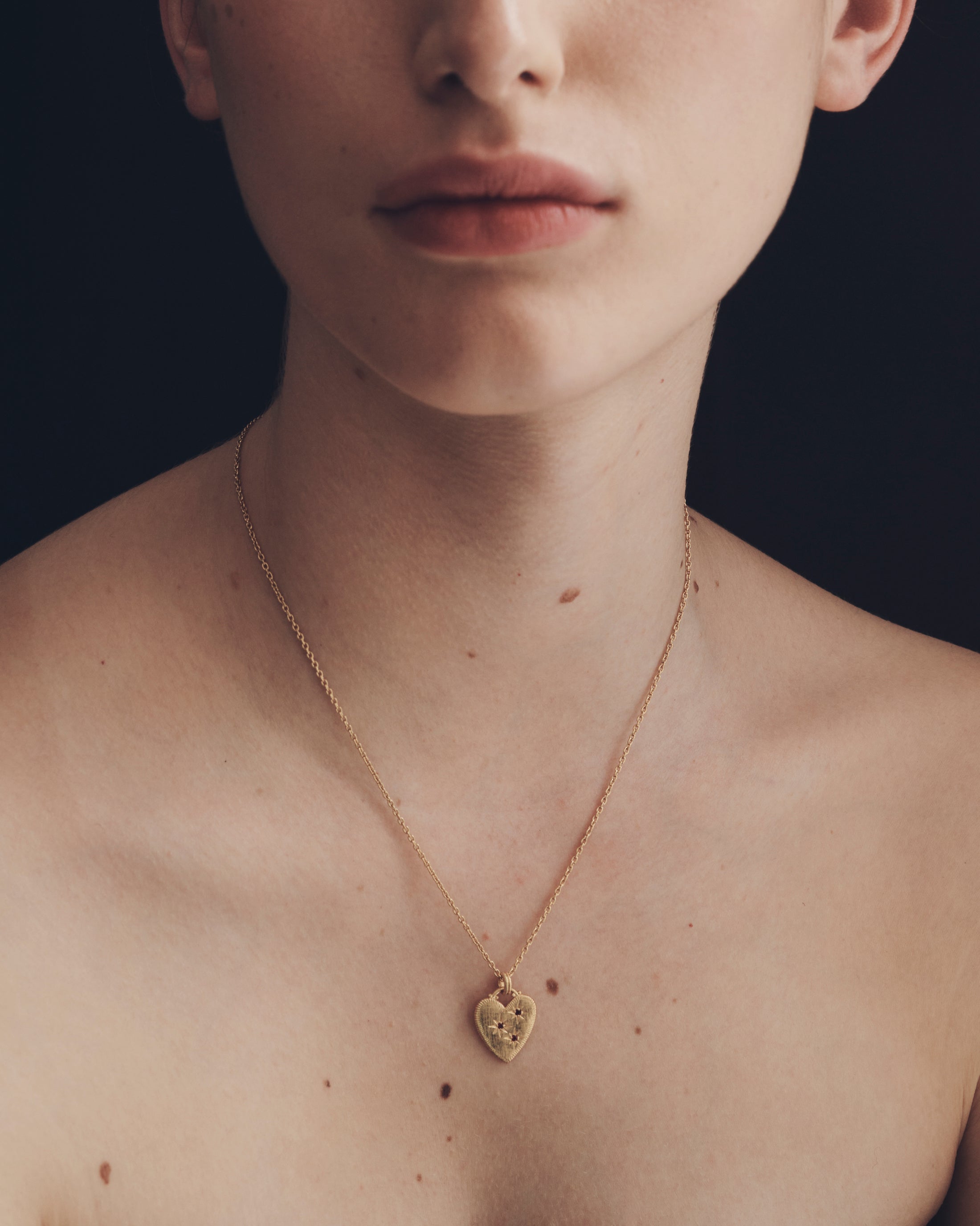 Etti Necklace  Ruby  - 18k Gold Vermeil