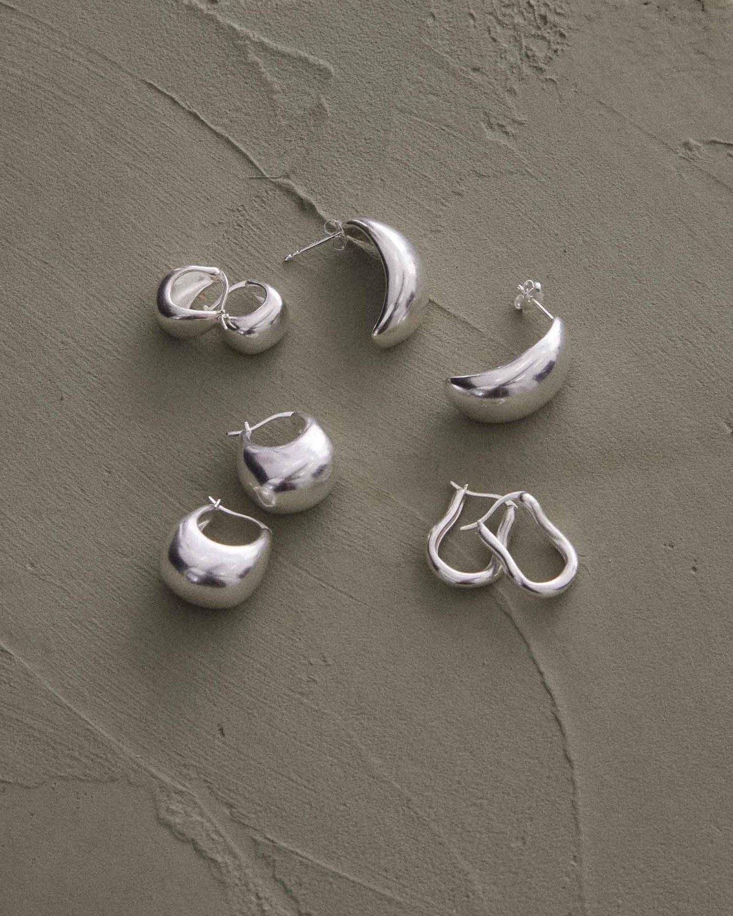 Tresor Hoops Small (Sterling Silver)