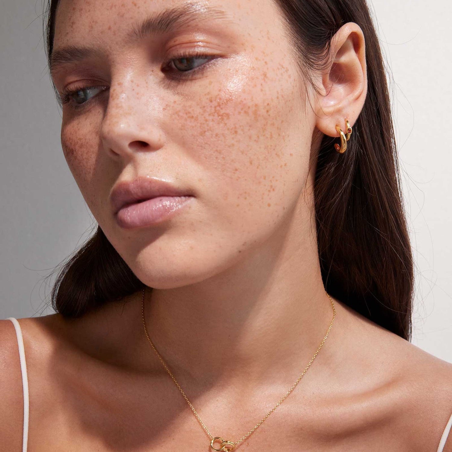 Grace Infinity Necklace  (18K Gold Vermeil)