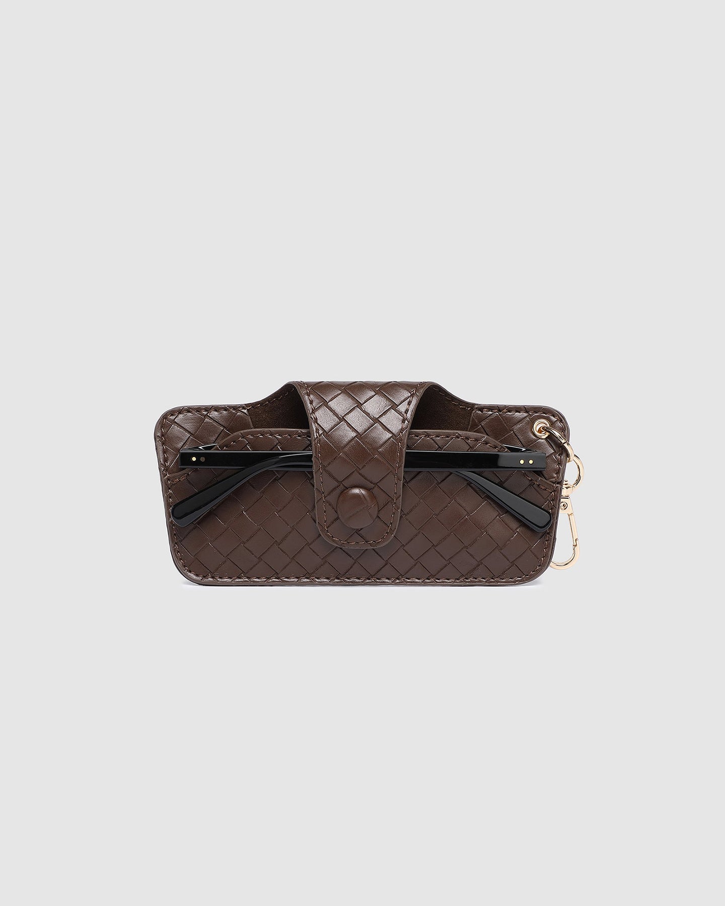 Skittle Sunglass Case - Woven Chocolate