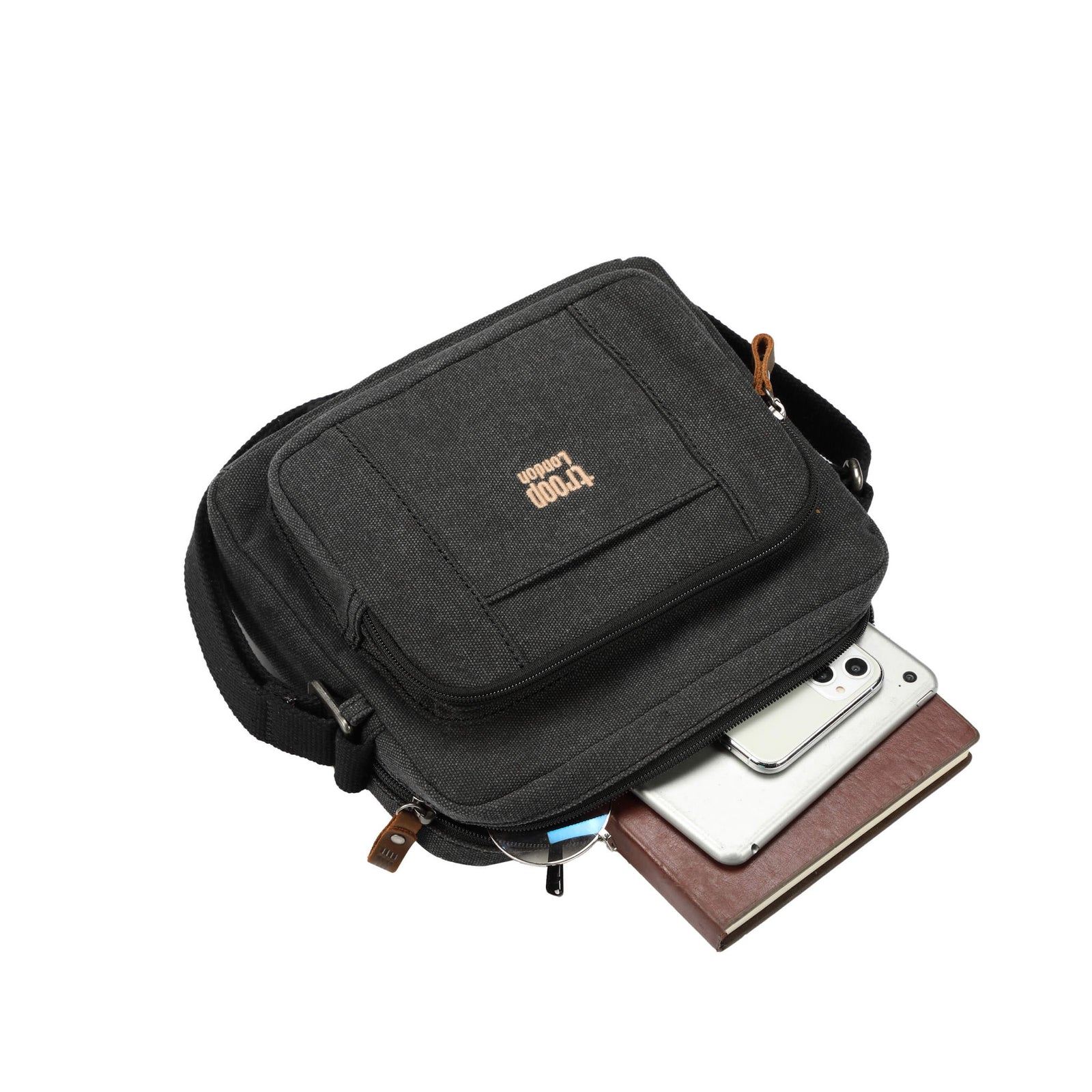 CLASSIC 235 Canvas Across Body Bag - Black Wash