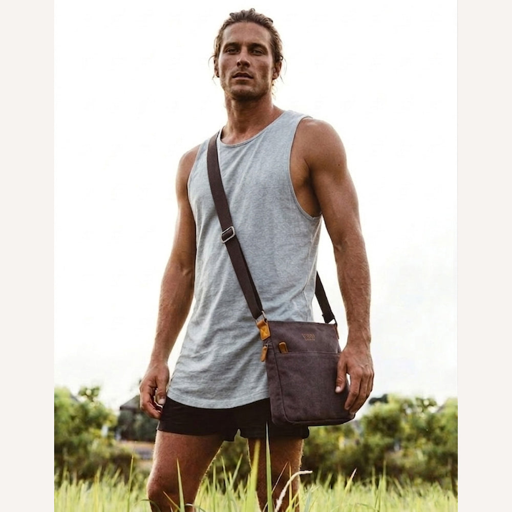 Classic 237 Small Zip Top Shoulder Bag - Khaki