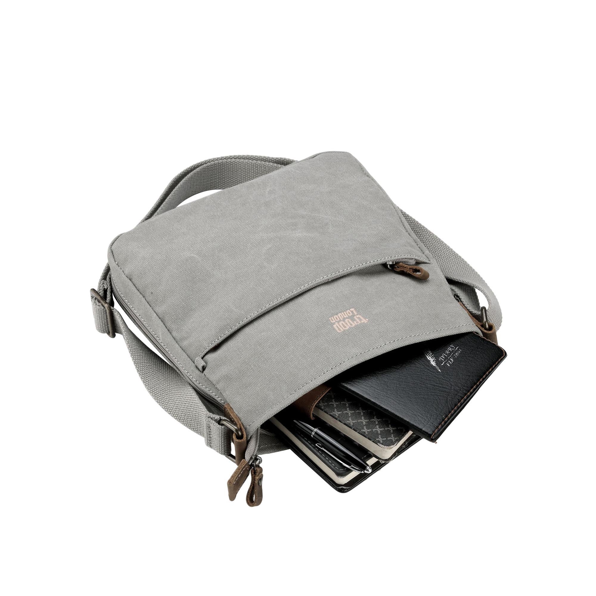 Classic 237 Small Zip Top Shoulder Bag - Grey Ash