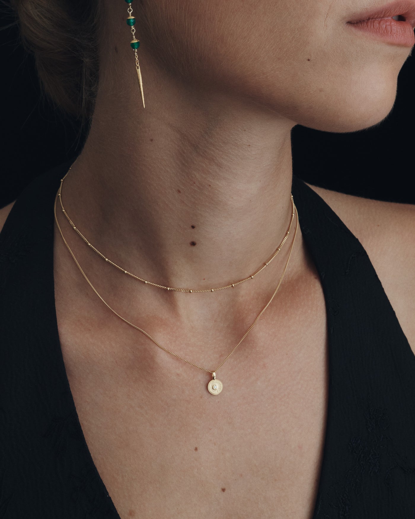 Fine Choker Chain Necklace - Gold Vermeil