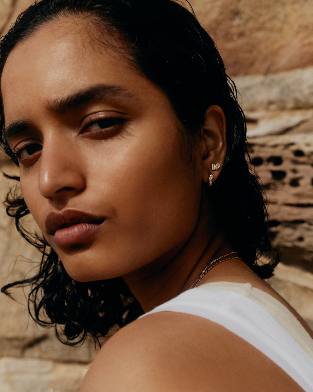 Place Studs ( 18k Gold Plated )