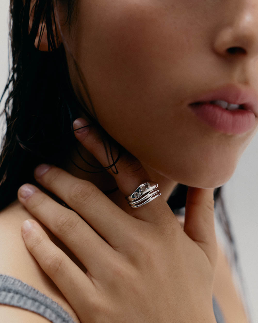 VESSEL RING (STERLING SILVER) - SIZE 7
