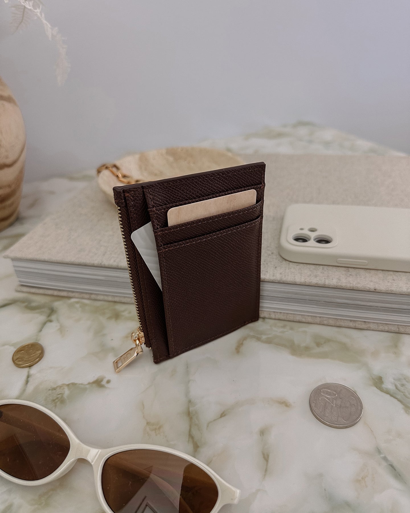 Cara Cardholder - Chocolate
