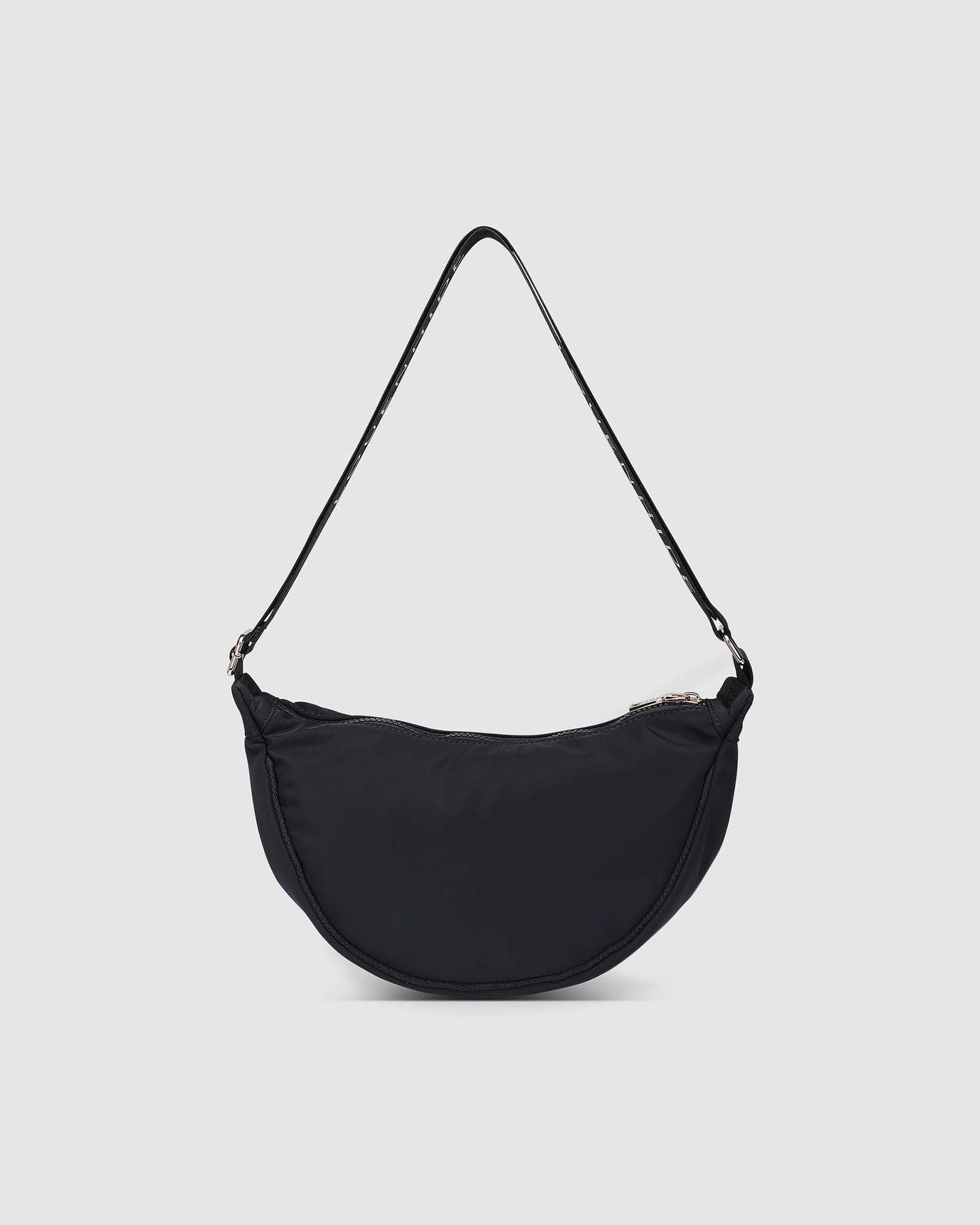 Sylvia Nylon Crossbody Bag - Black