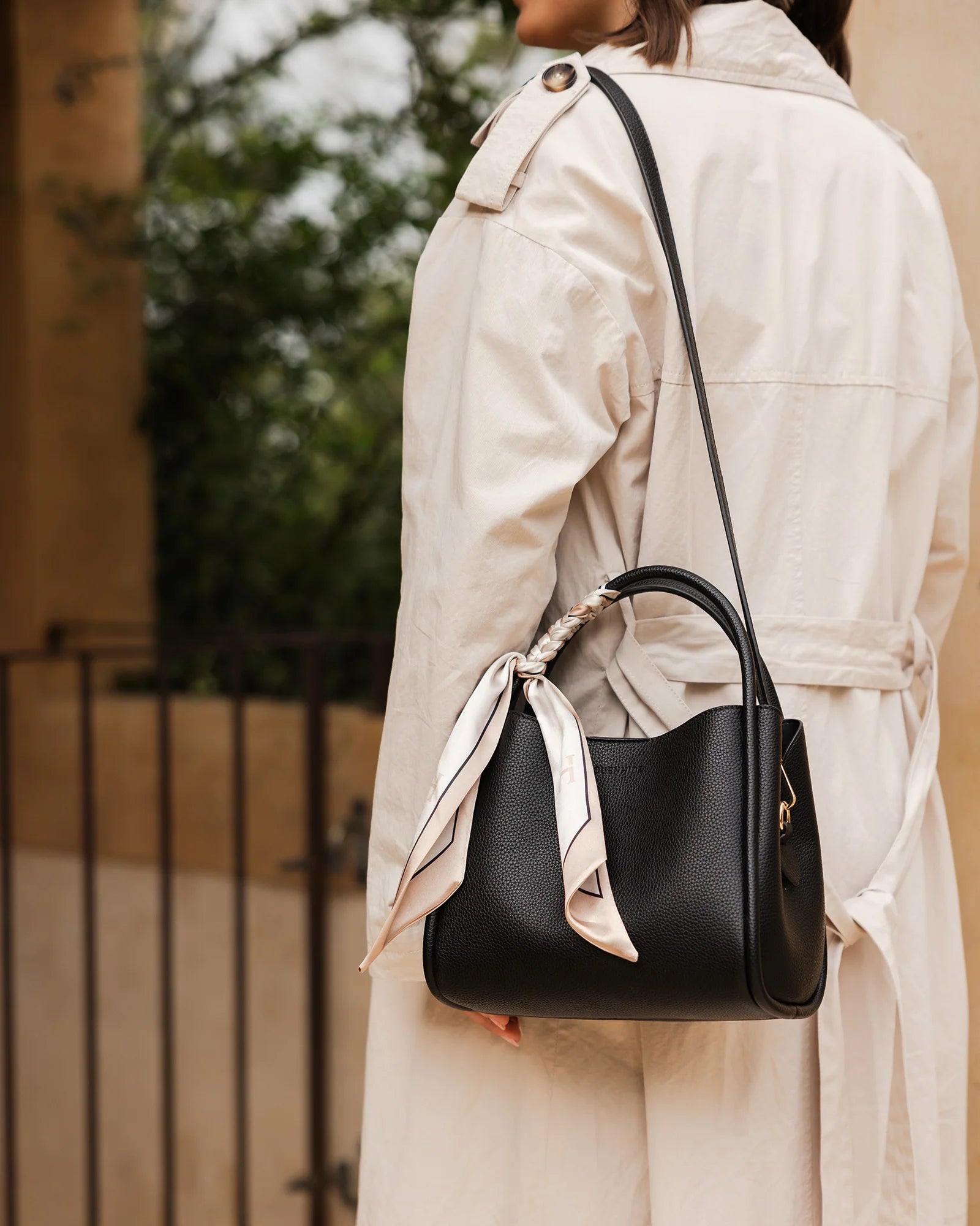 Steffie Mini Tote Bag - Black