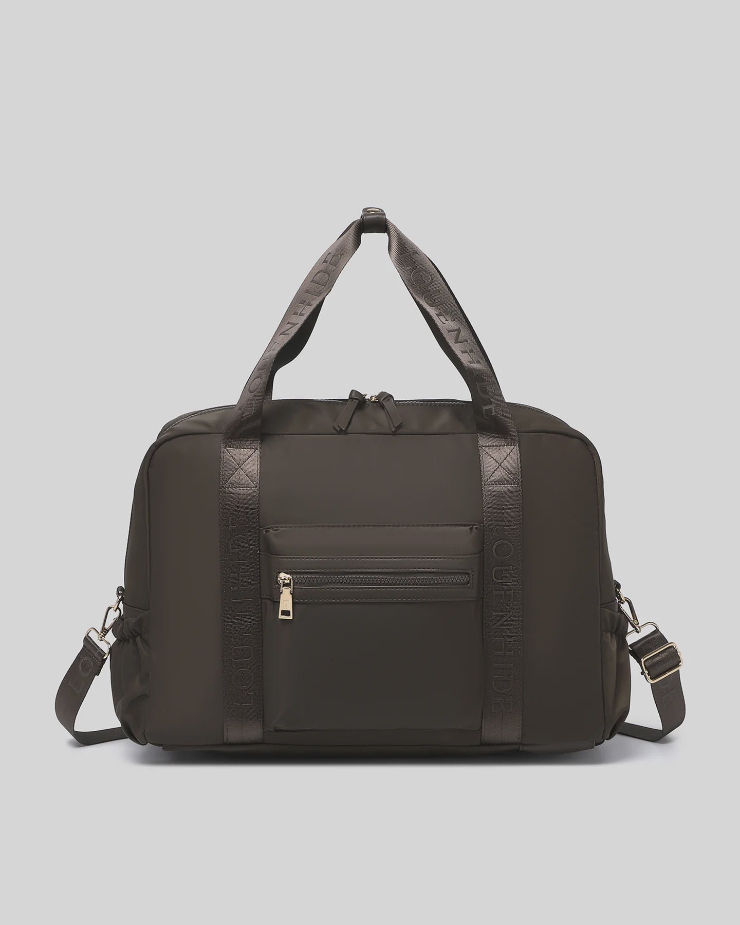 Jenn Nylon Travel Bag - Chocolate