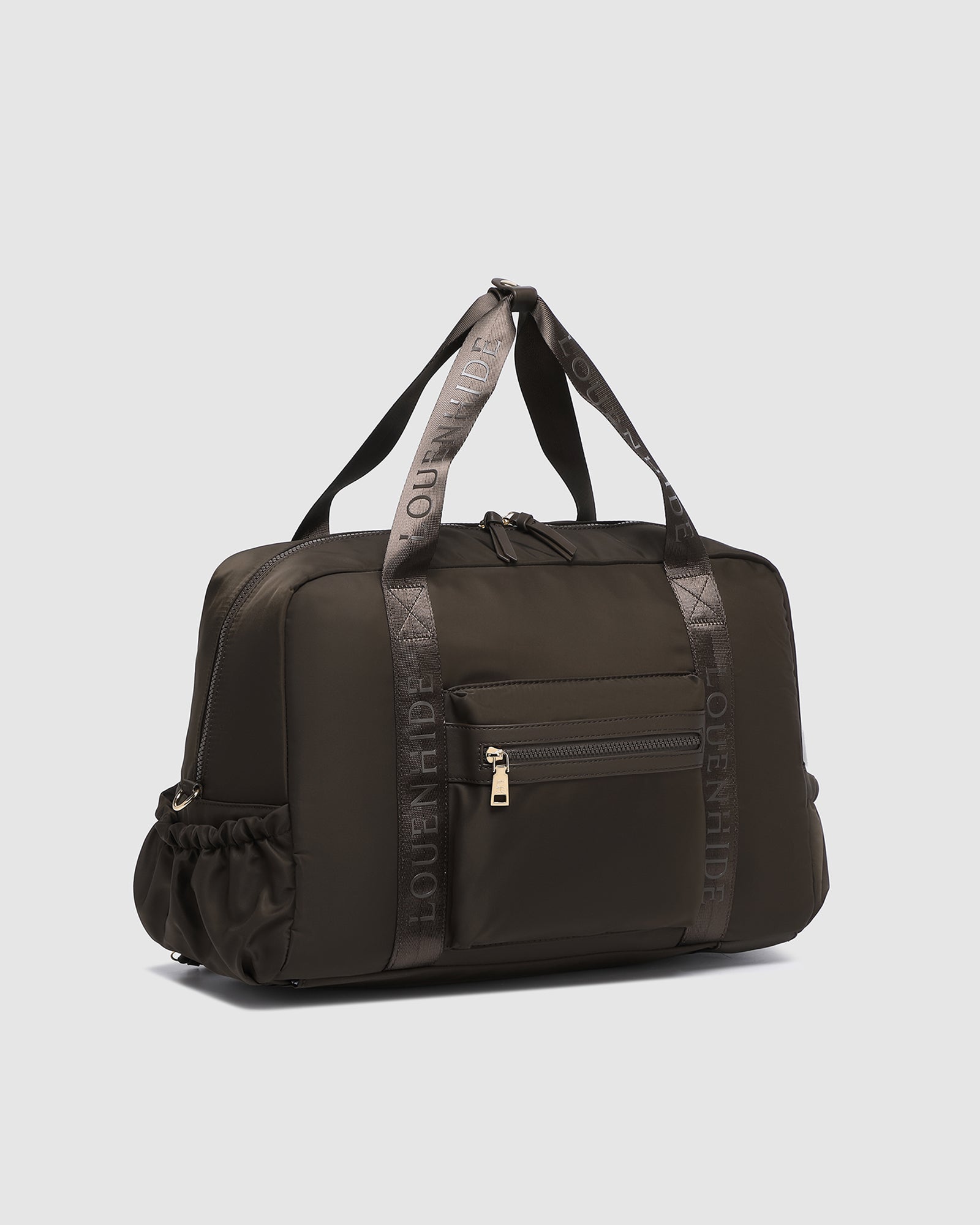 Jenn Nylon Travel Bag - Chocolate