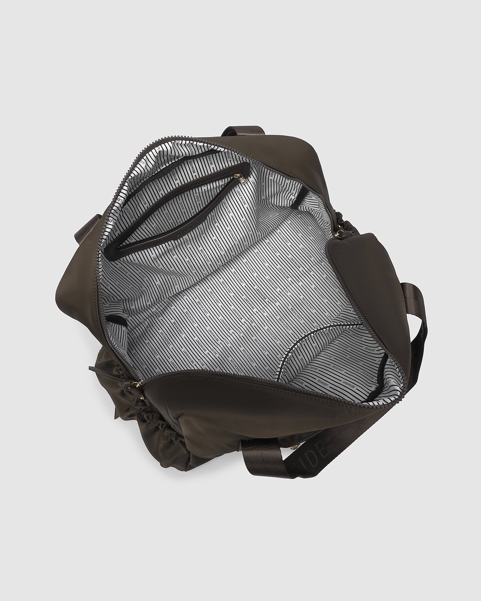 Jenn Nylon Travel Bag - Chocolate