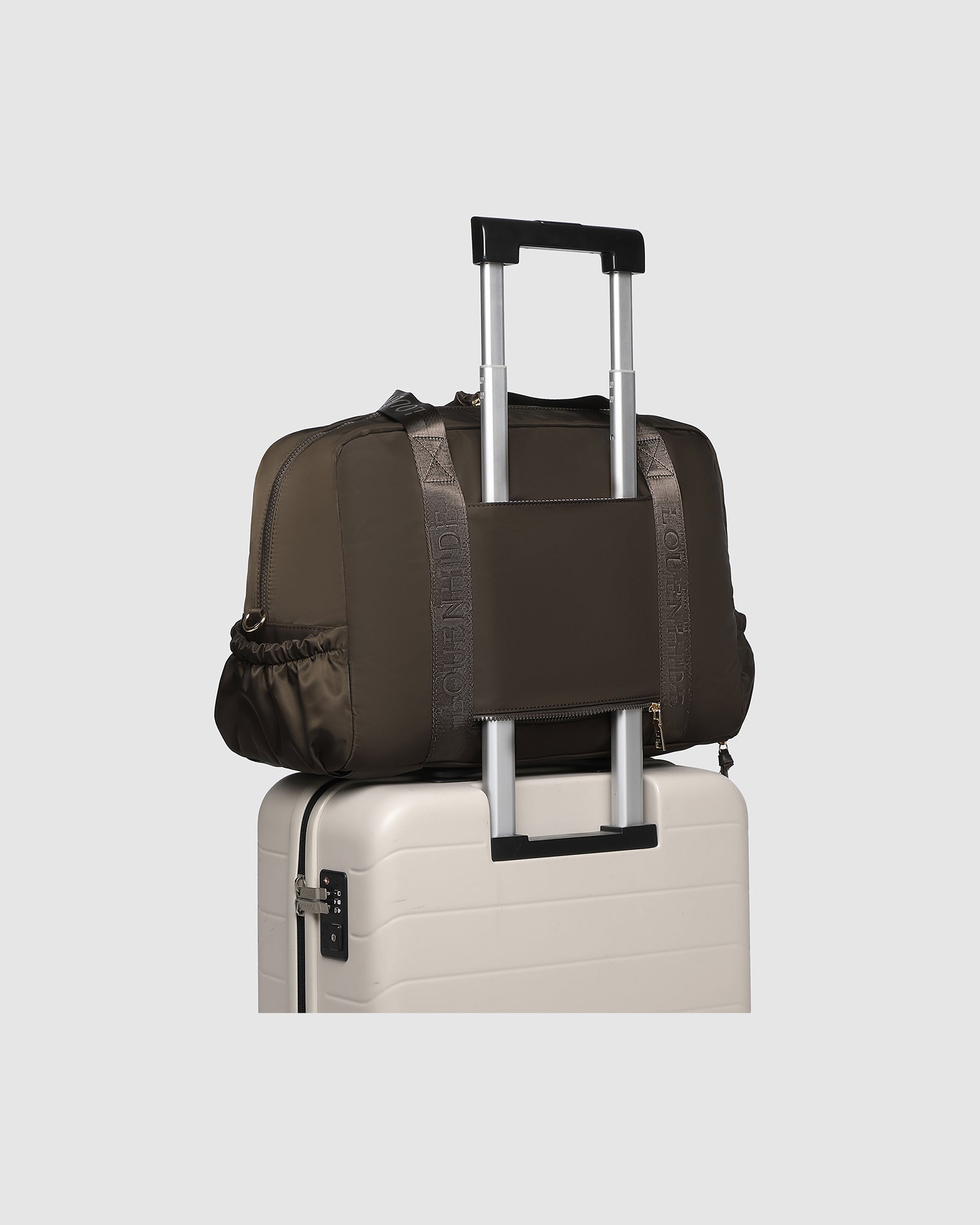 Jenn Nylon Travel Bag - Chocolate