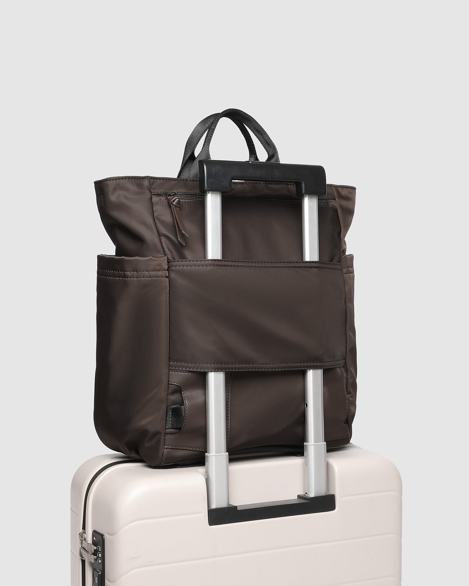 Bronx Nylon Backpack - Chocolate