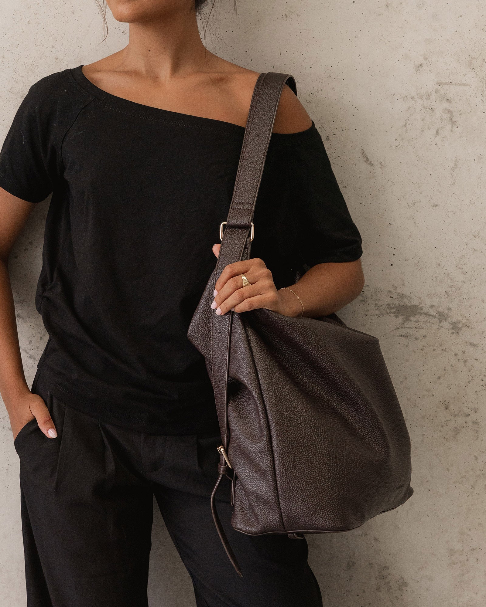 Miley Convertible Backpack - Chocolate