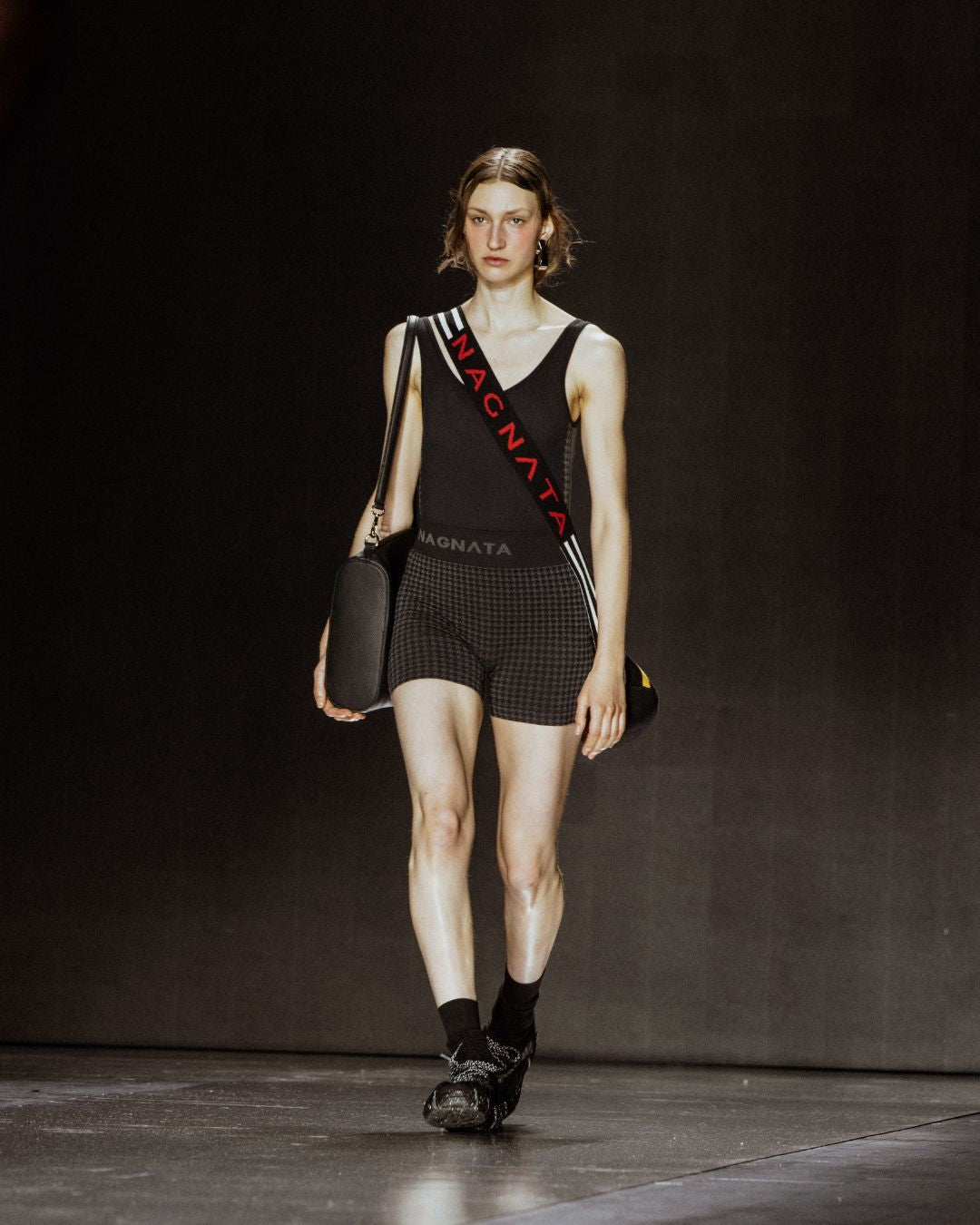 June Shoulder Bag Black Pebble