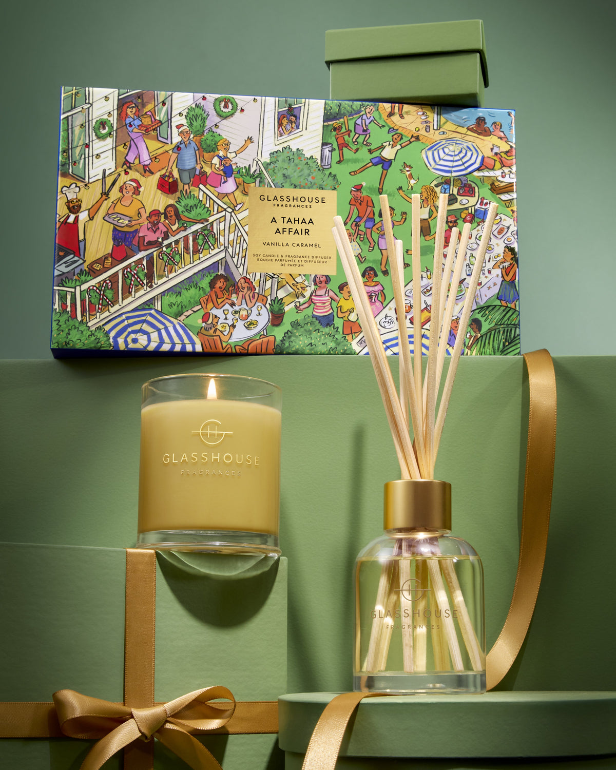 GF 200g Candle, 150ml Diffuser Gift Set - Christmas 26 - A Tahaa Affair