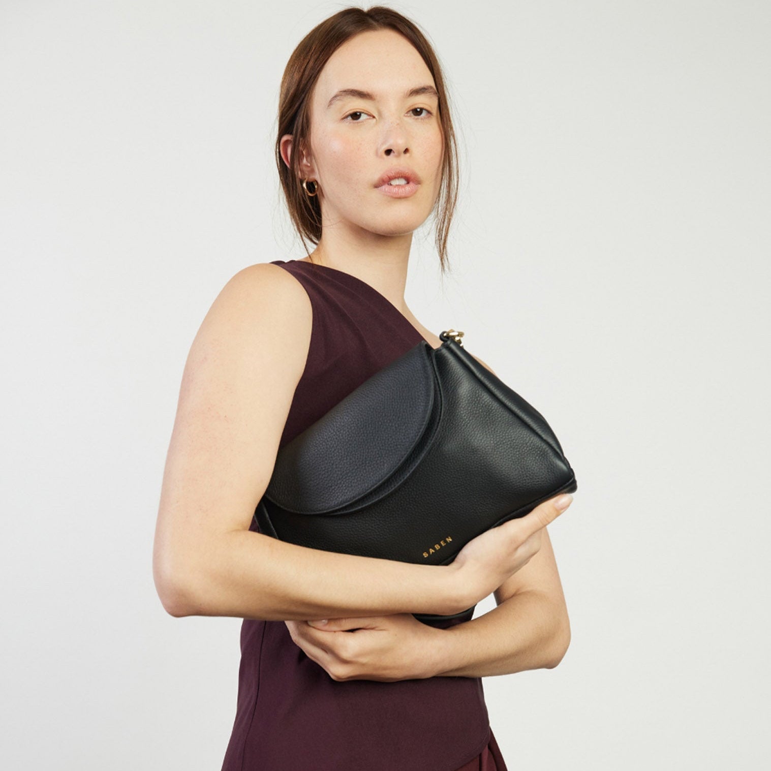 Beckett Shoulder Bag Black Luxe