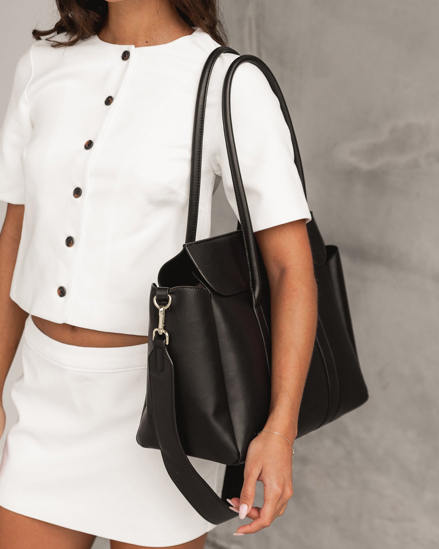 Leighton Tote Bag - Black