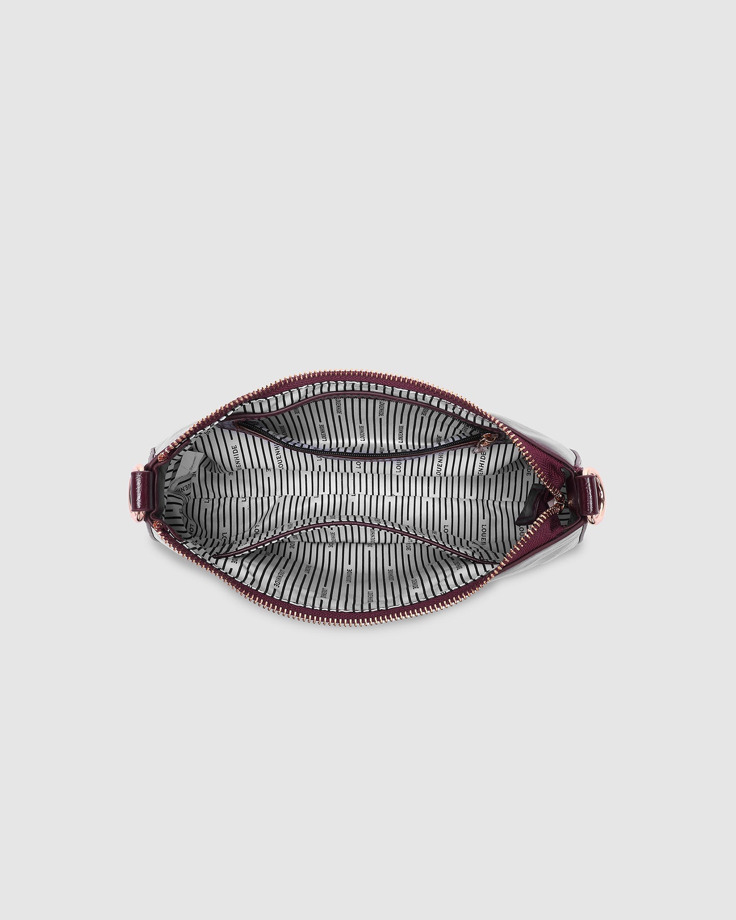 Jacqueline Shoulder Bag - Burgundy Patent