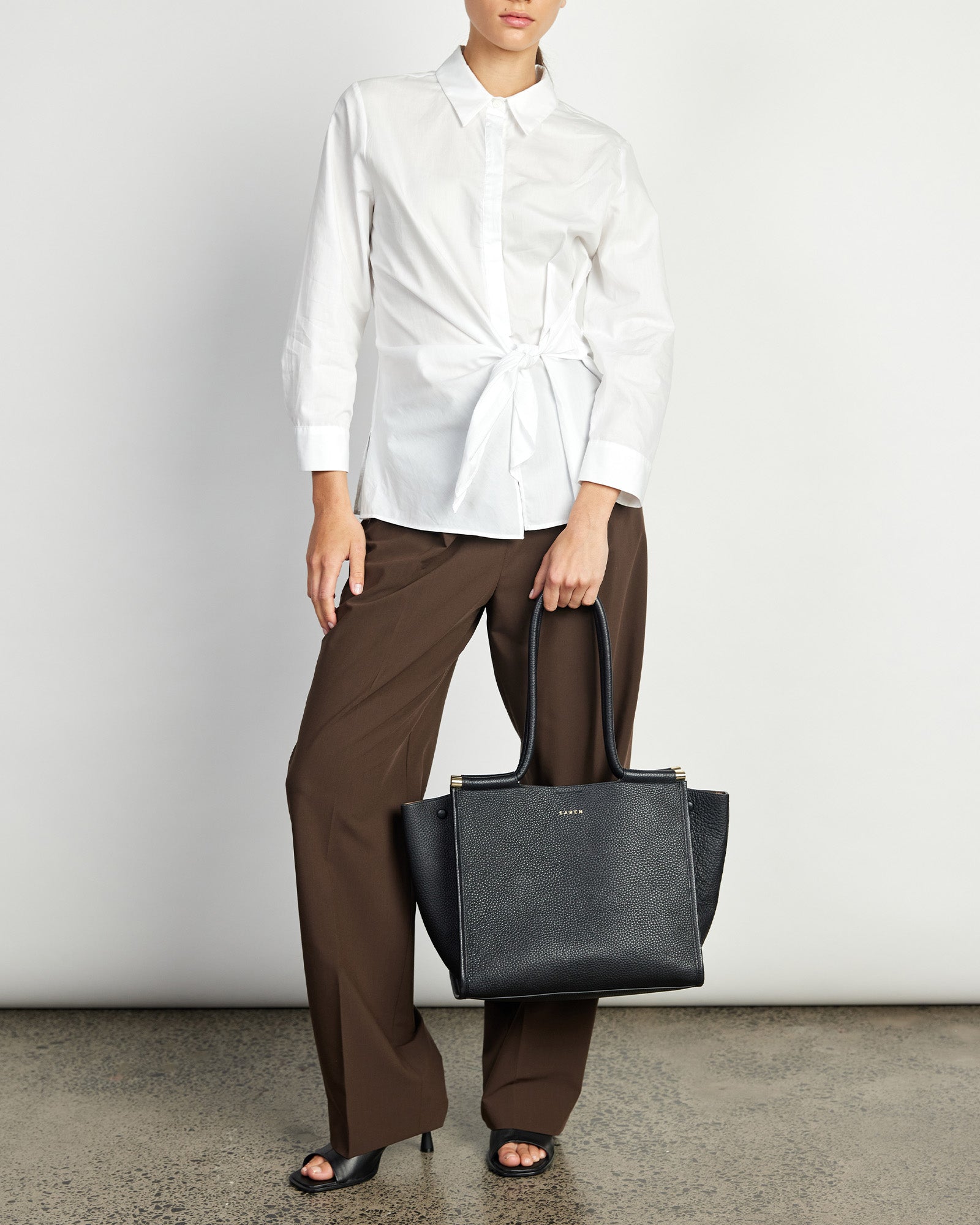 Saben Callie Tote Black + Bronze