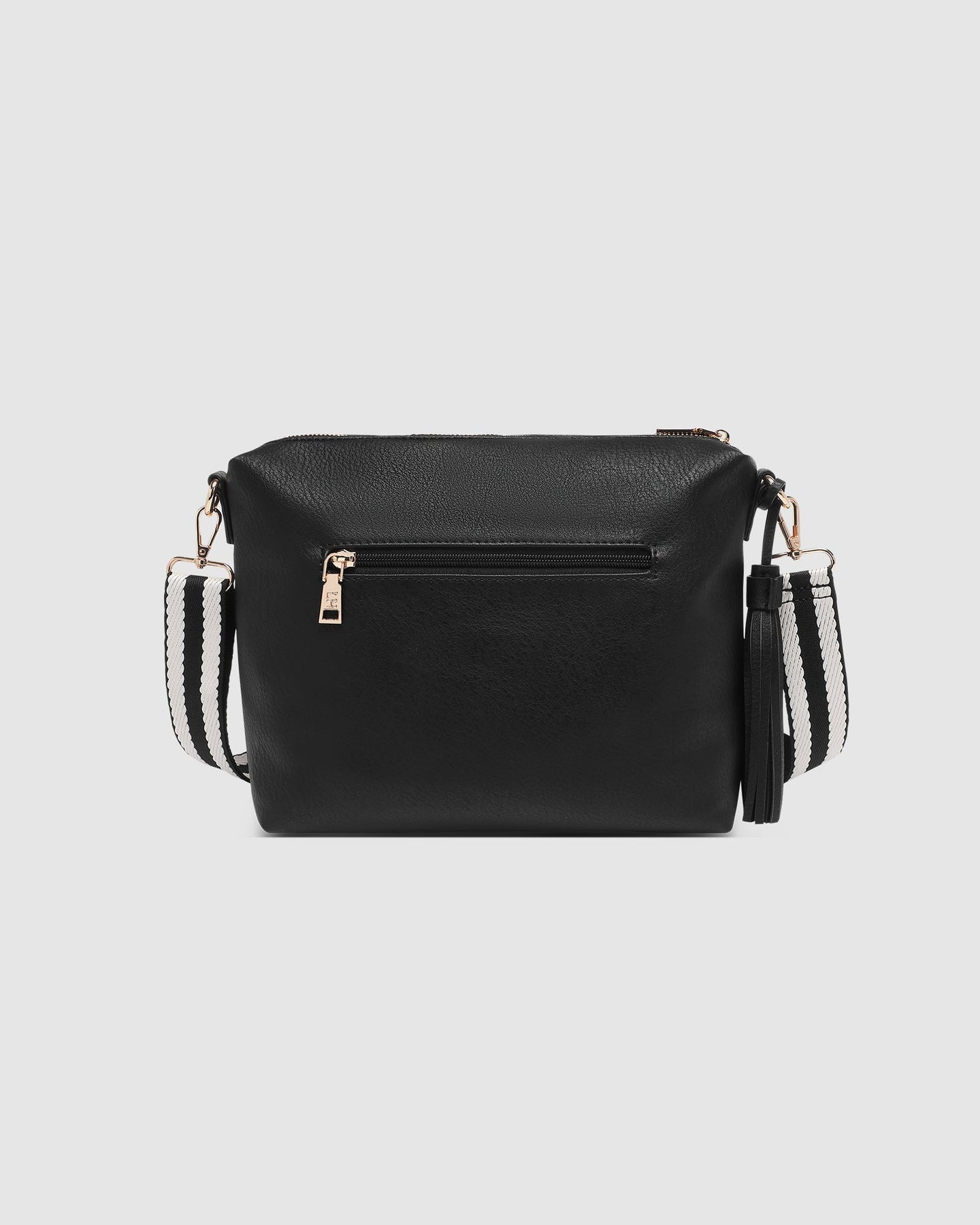 Kasey Stripe Crossbody Bag (Black)