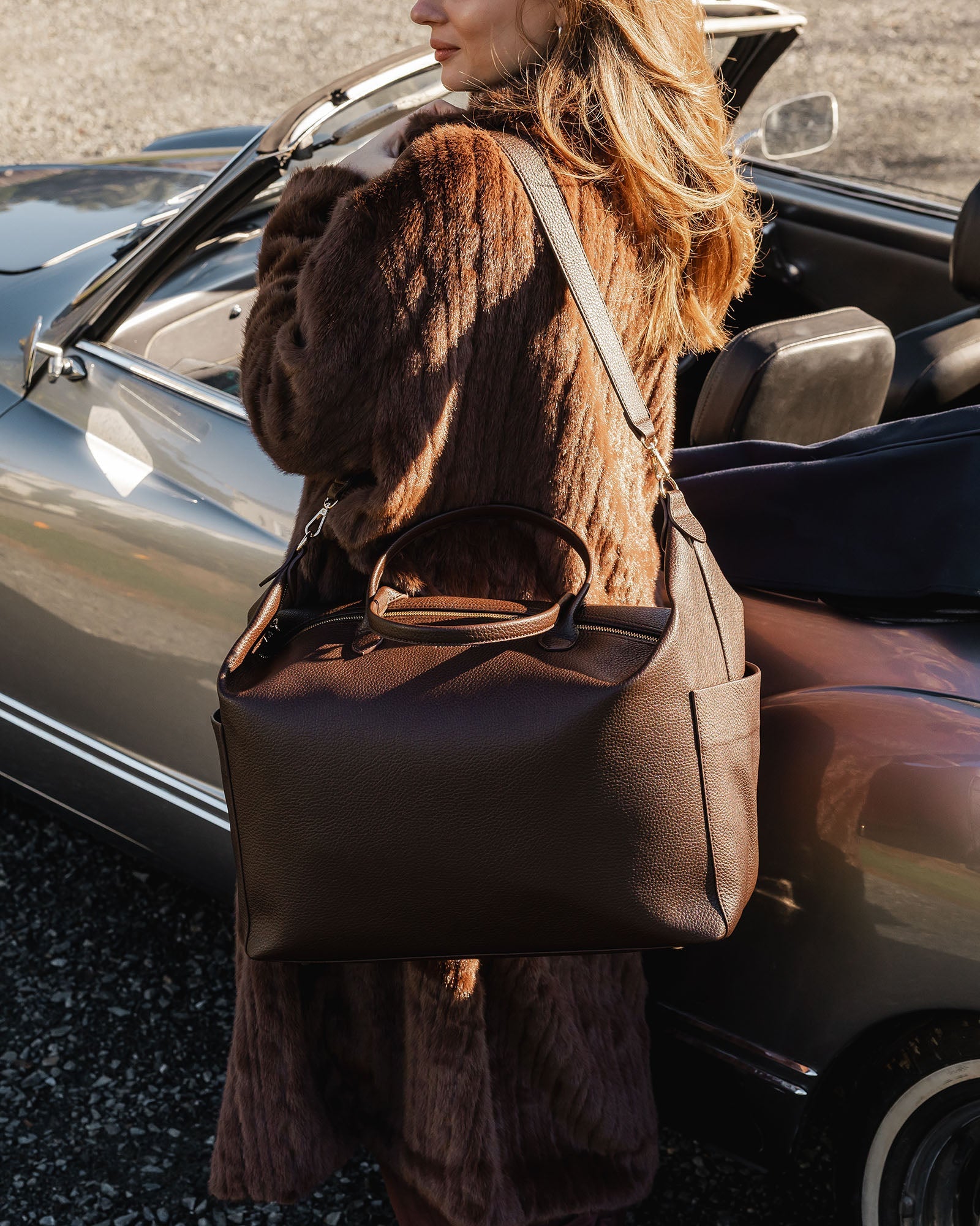 Ohio Overnight Bag - Chocolate