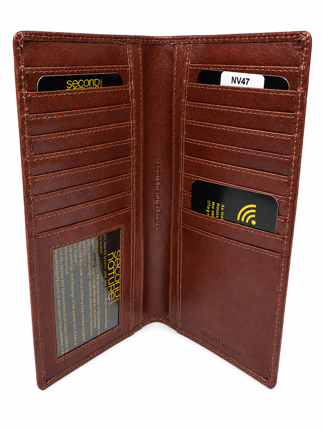Leather Card & Note Wallet - Tan
