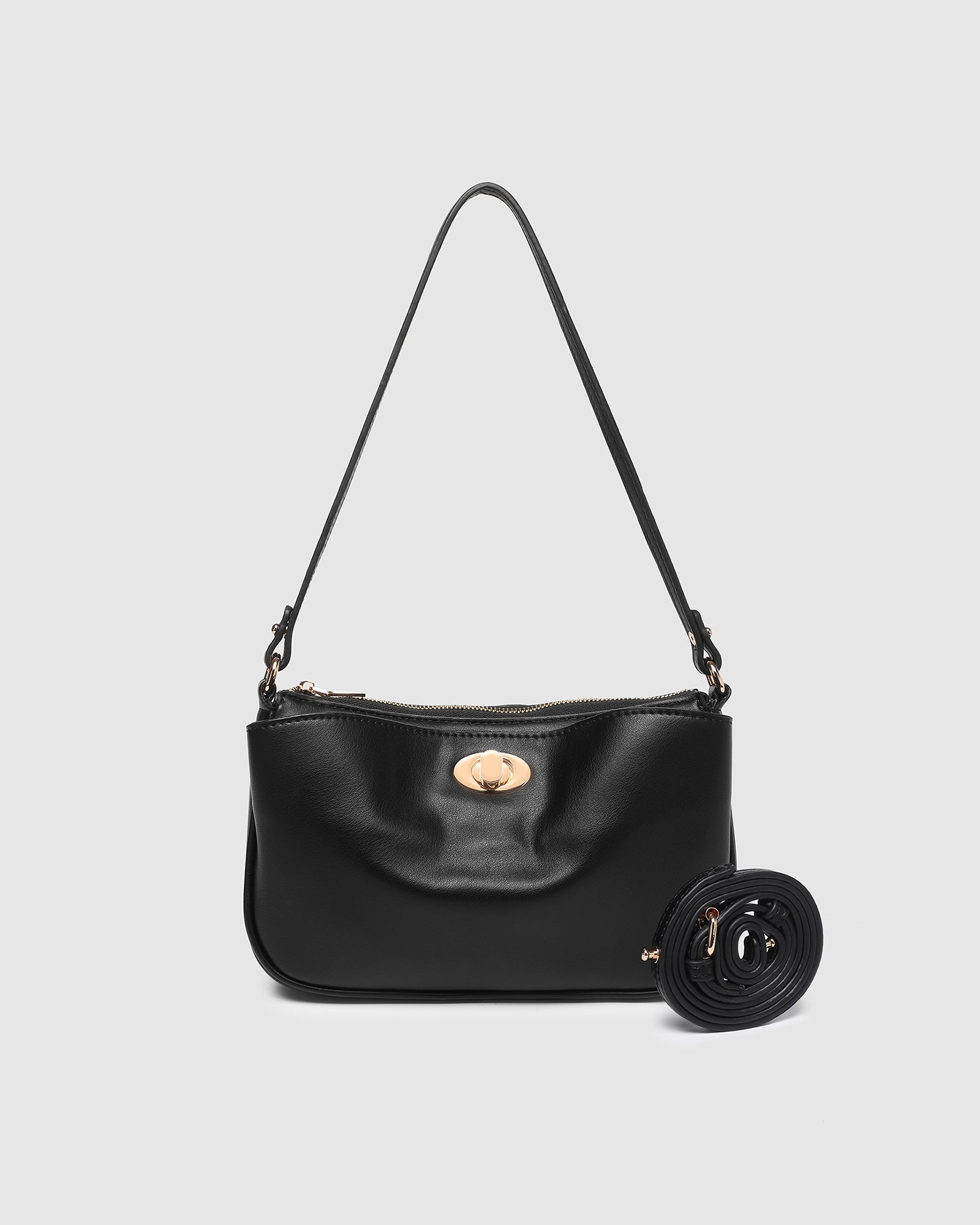 Greta Shoulder Bag - Black
