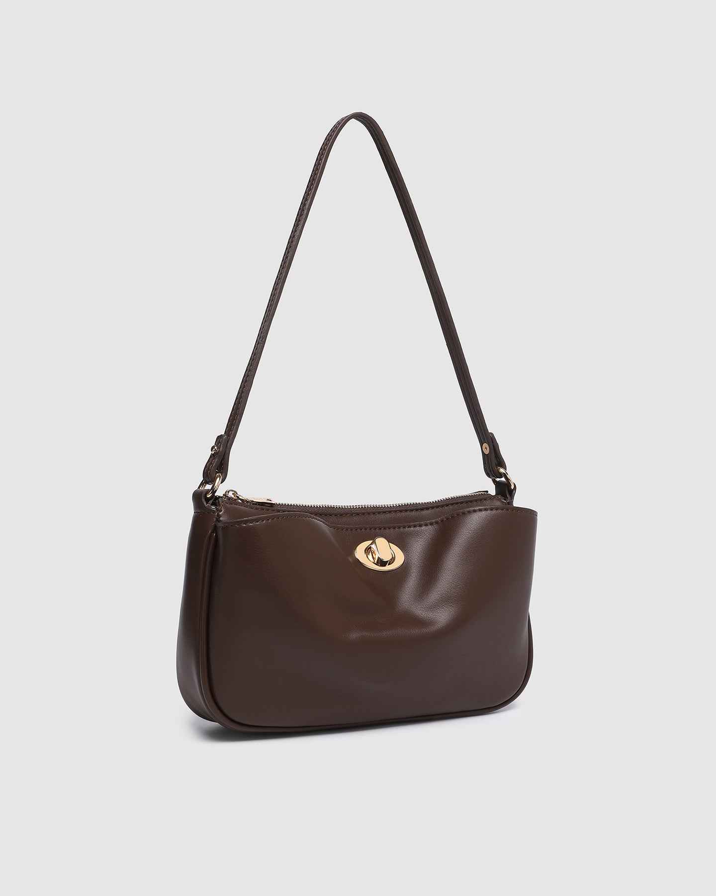 Greta Shoulder Bag - Chocolate