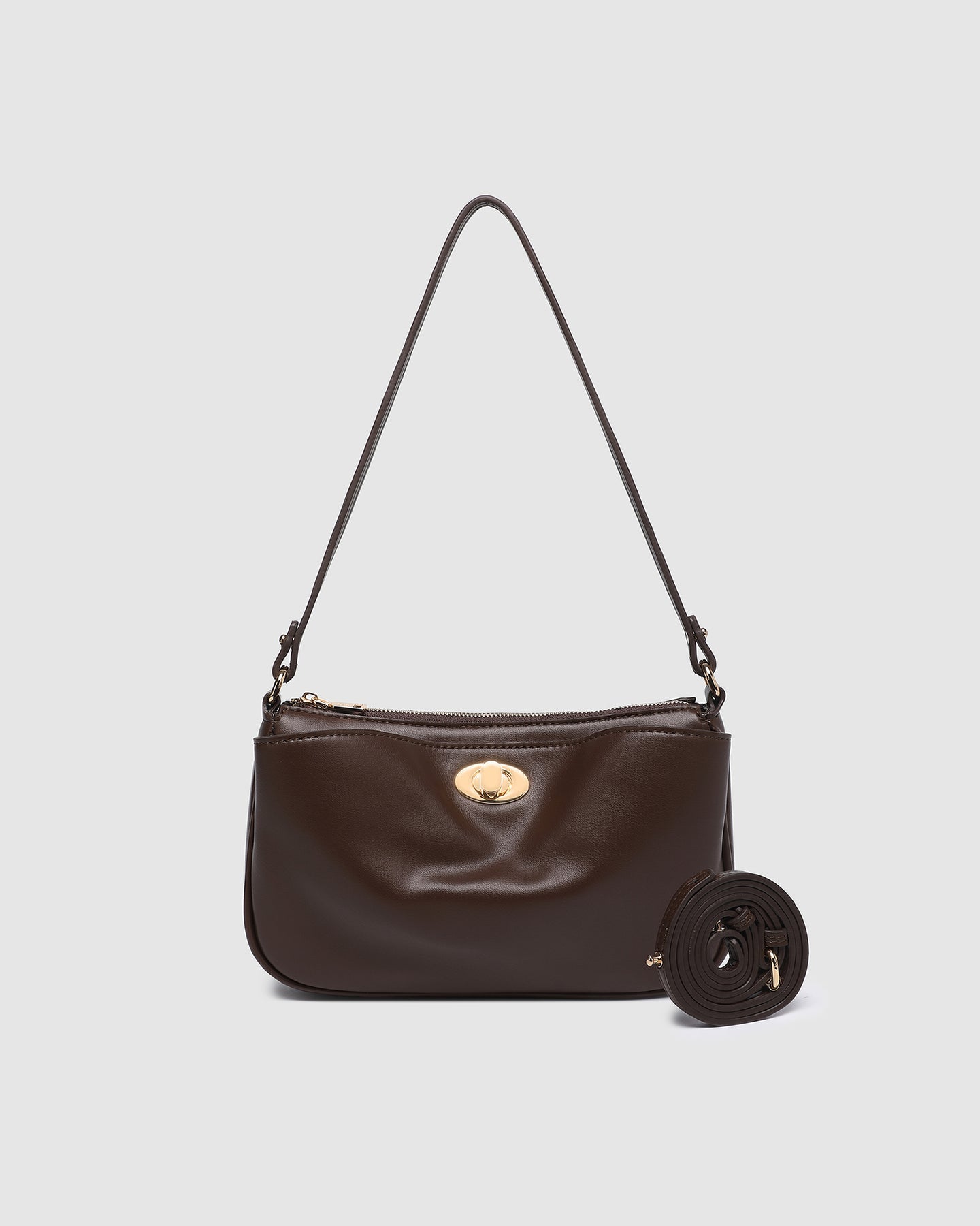 Greta Shoulder Bag - Chocolate