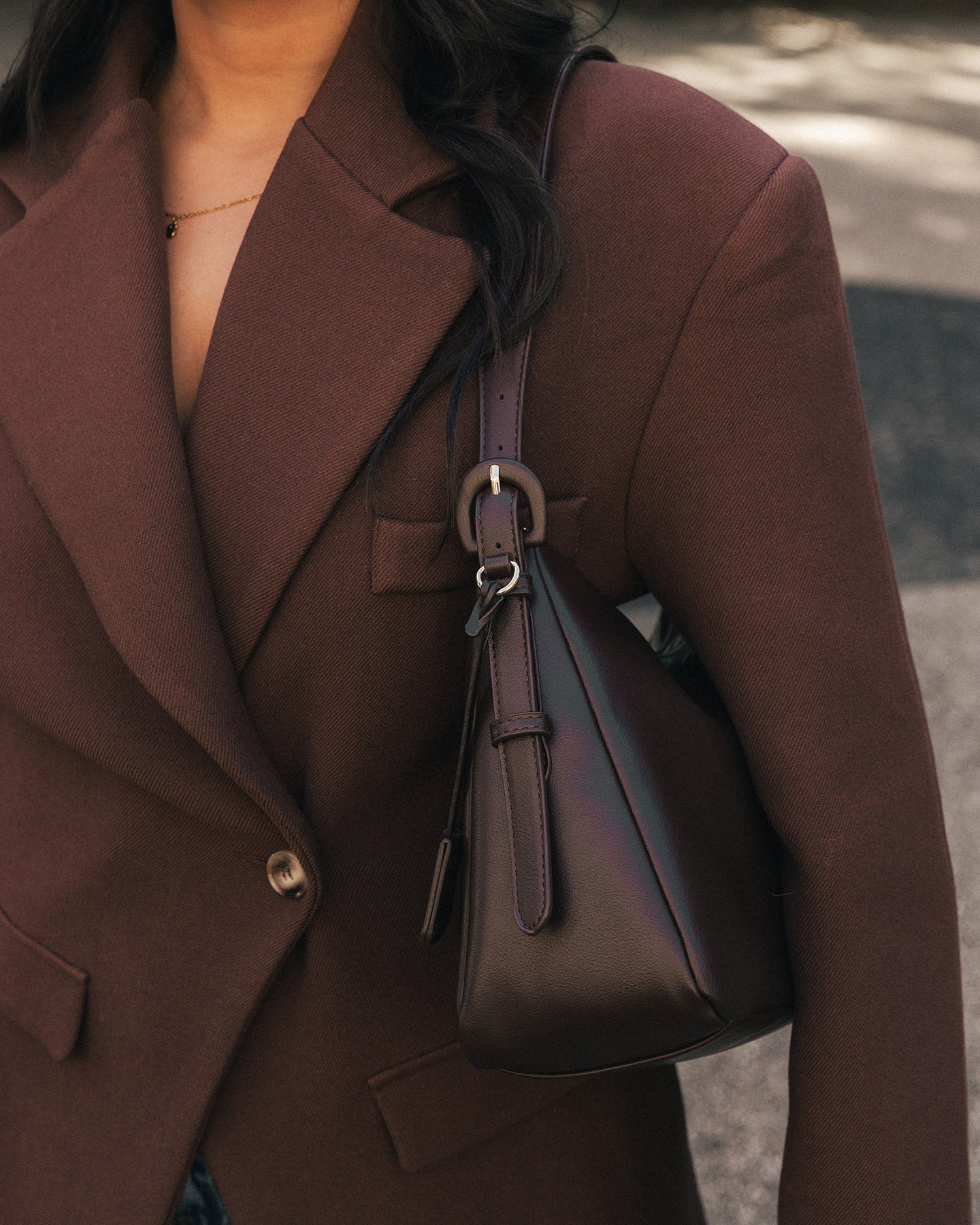 Roxanne Shoulder Bag - Chocolate
