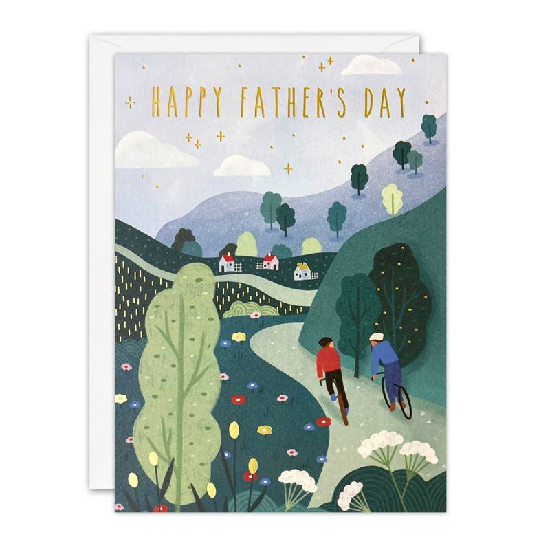 James Ellis - Happy Father's Day Dad Cycling - Father's Day Card