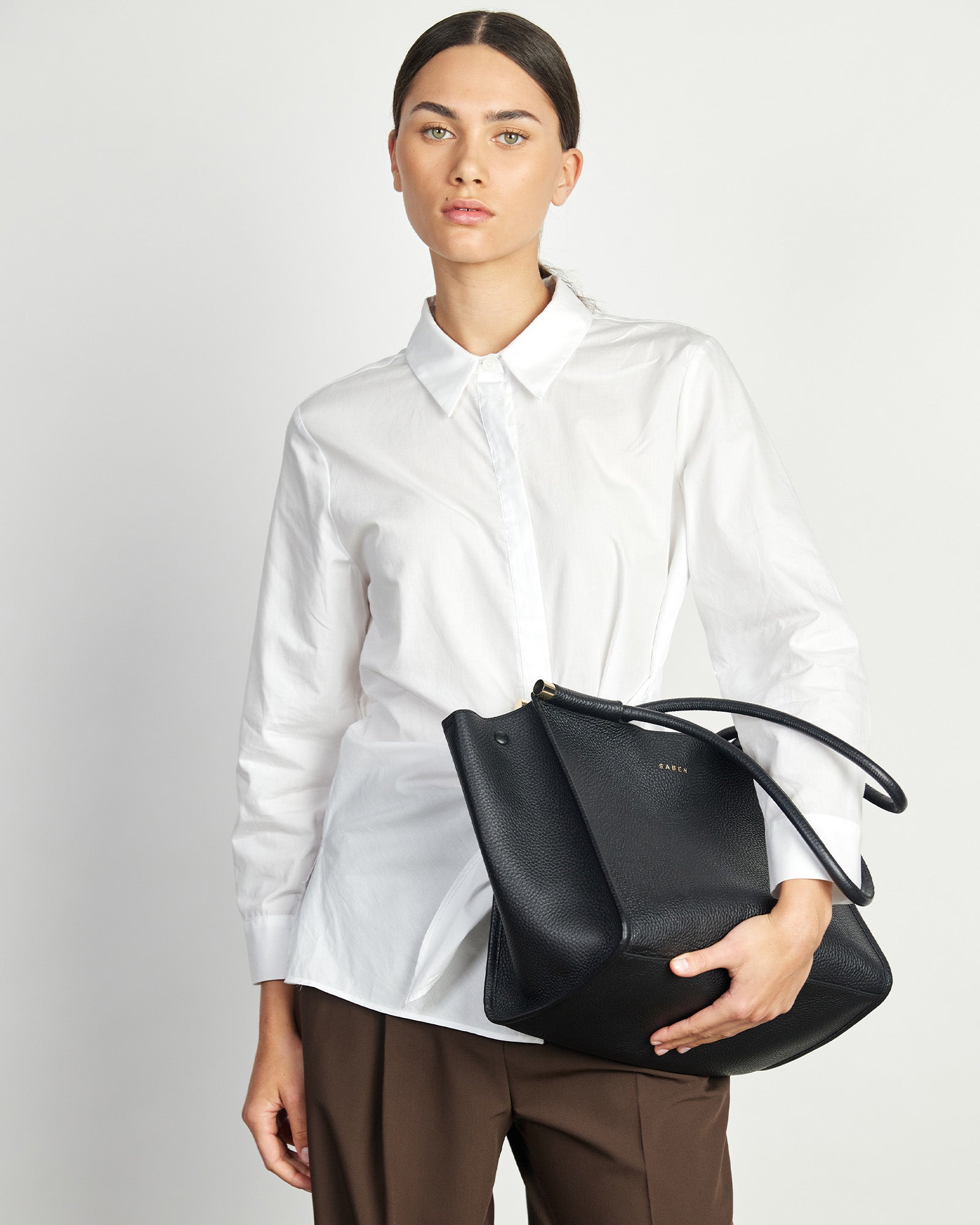 Saben Callie Tote Black + Bronze