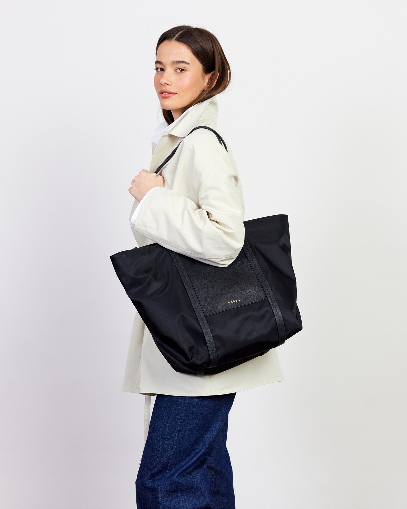 Porter Tote - Recycled Nylon - Black