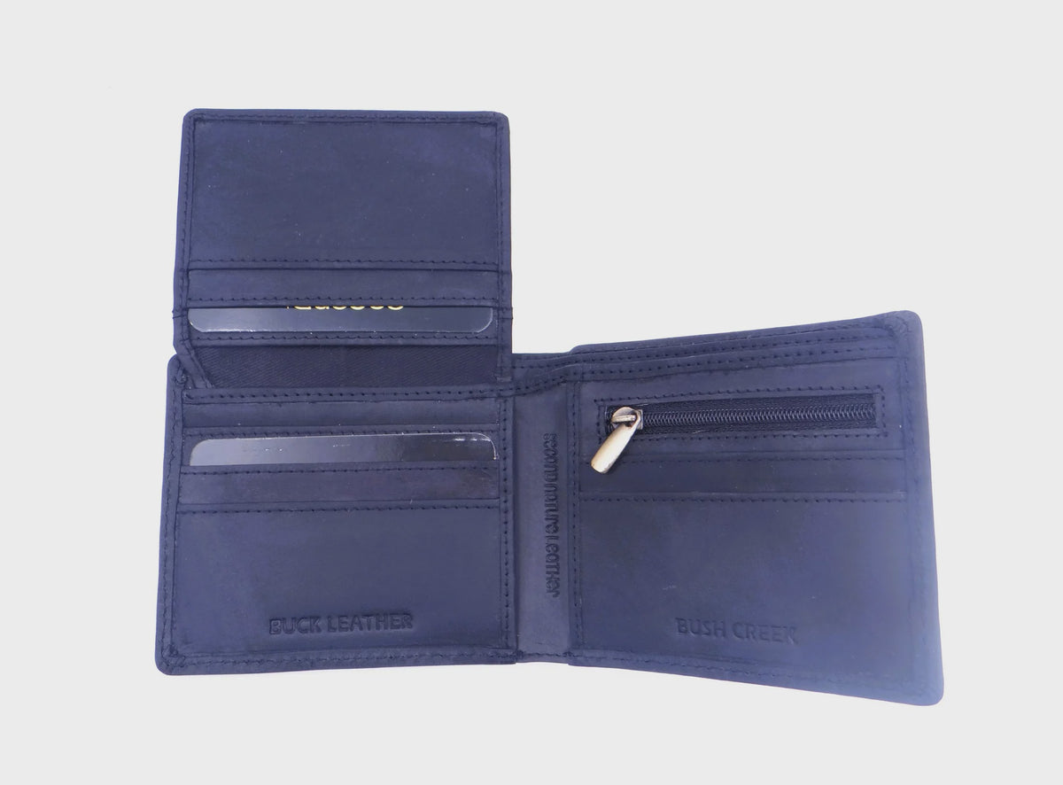 Bush Creek  Mens Wallet - Grey Sand