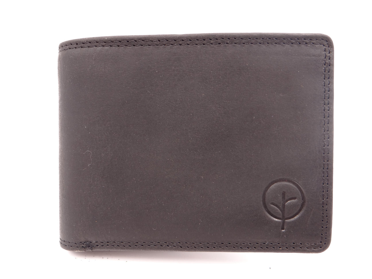 Second Nature Leather RFID Wallet - Black